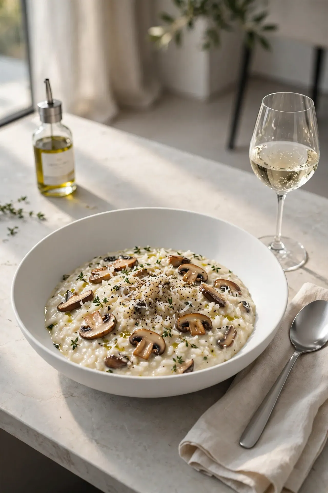 Mushroom Risotto Bowls