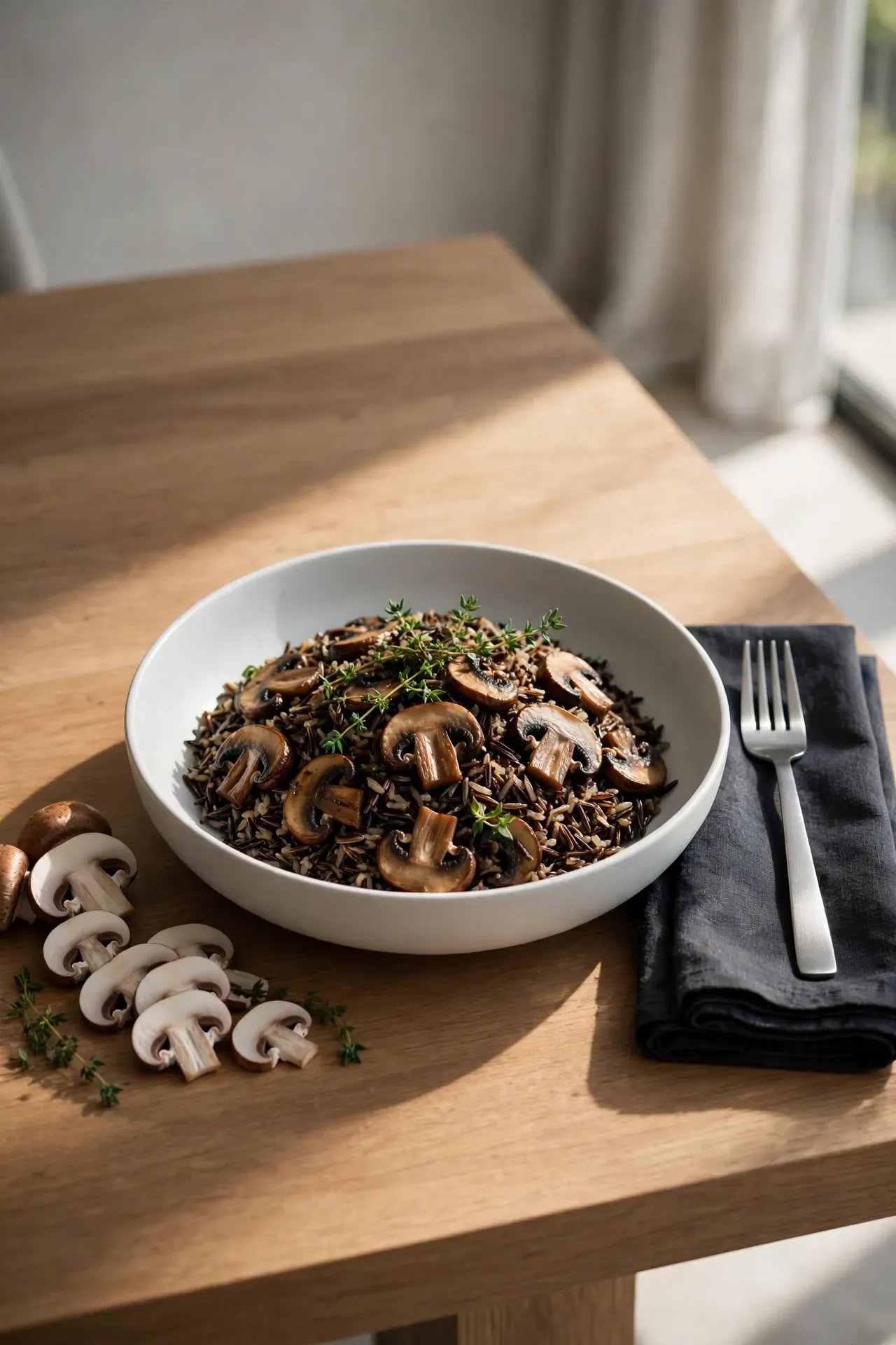Mushroom Wild Rice Pilaf