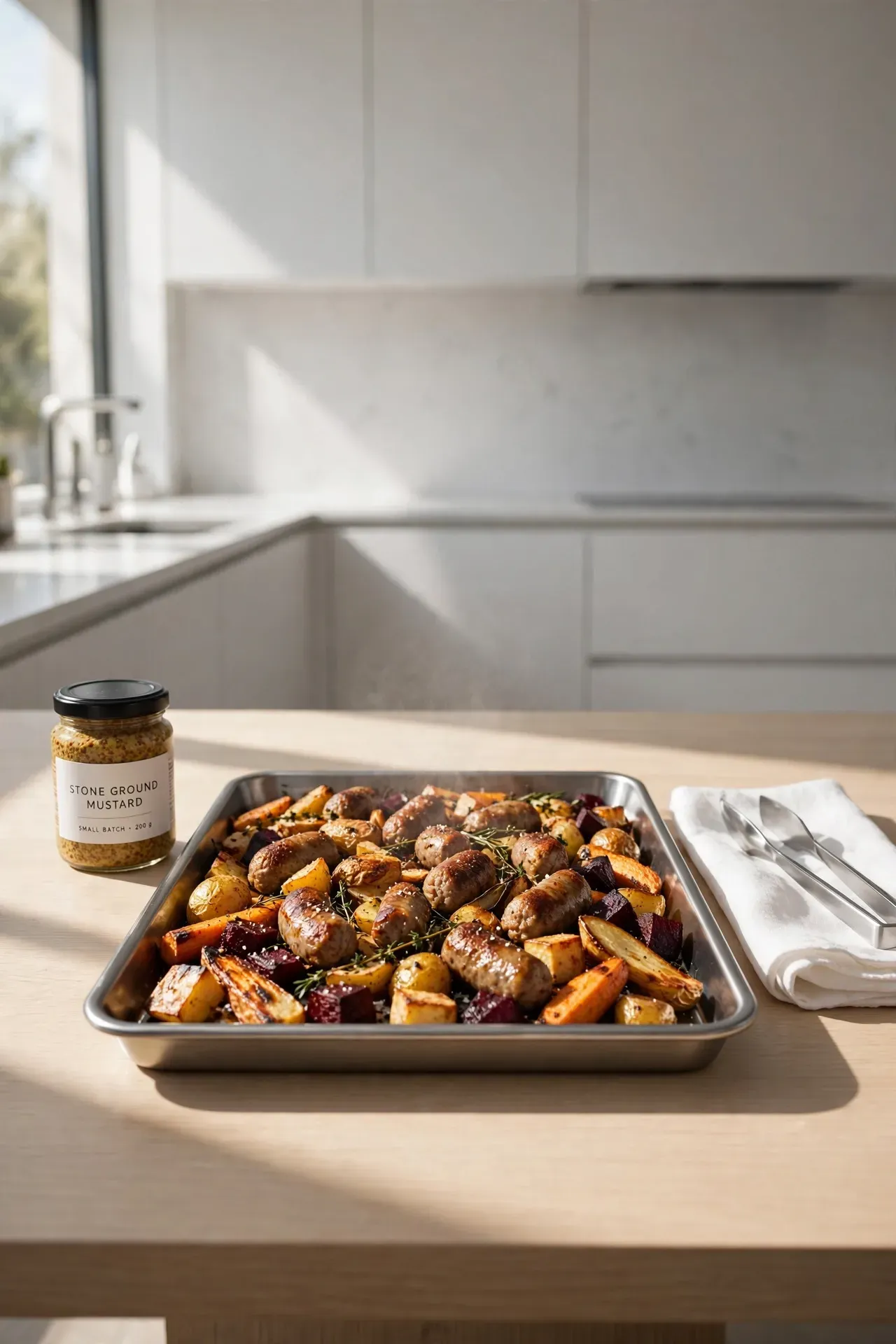Mustard Glazed Sausage
