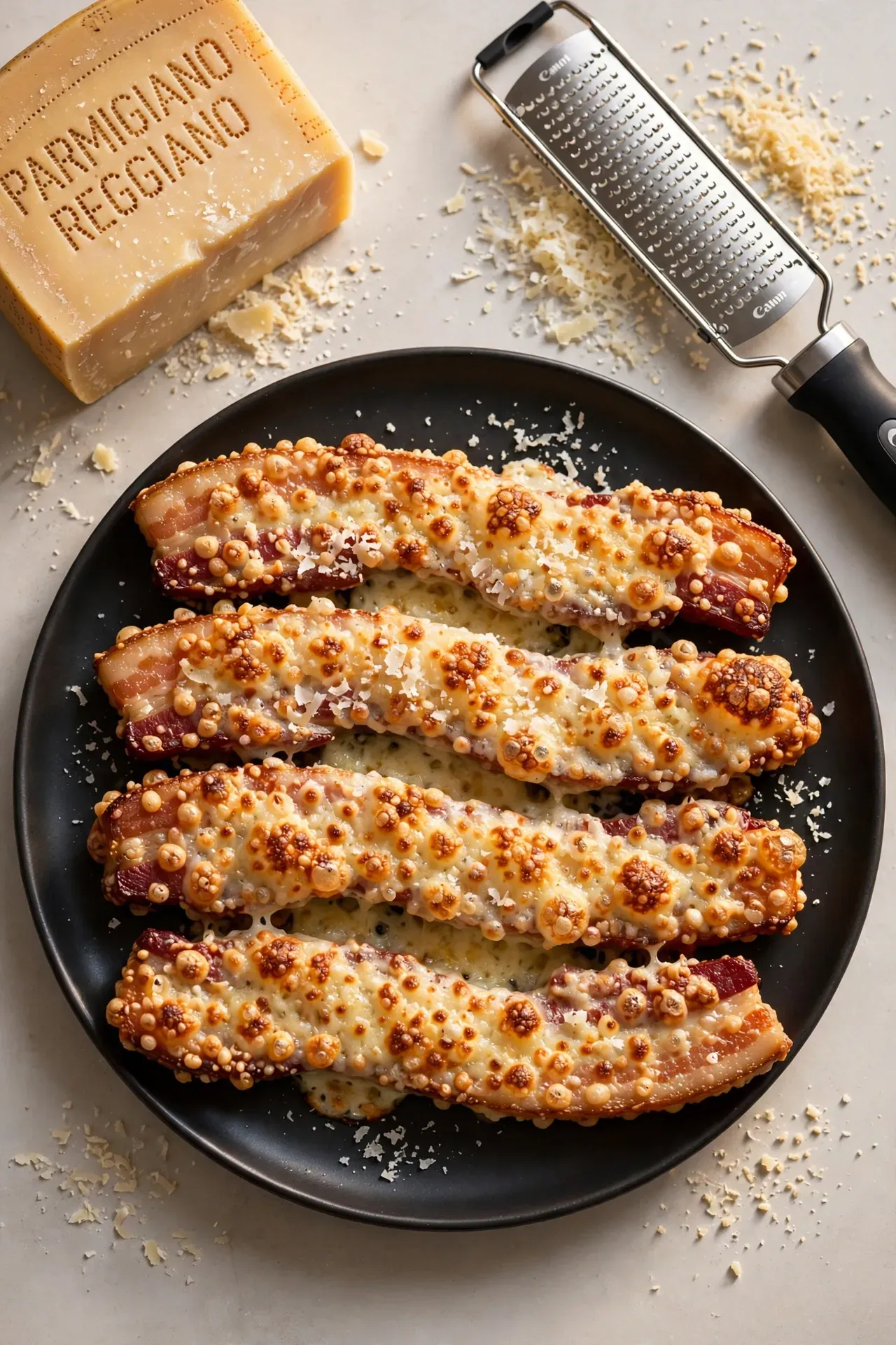 Parmesan Crusted Savory Bacon