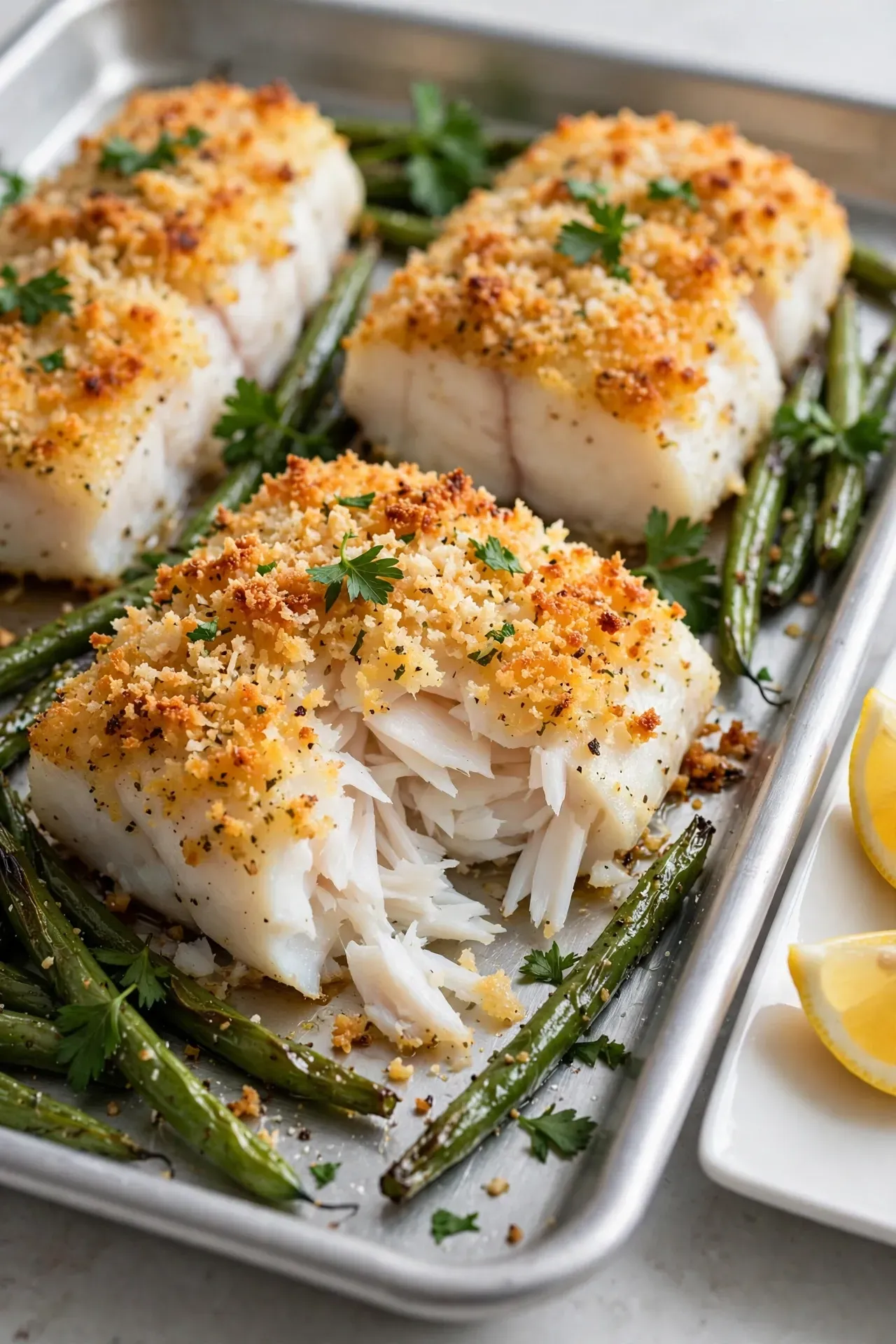 Parmesan Crusted Cod Filets
