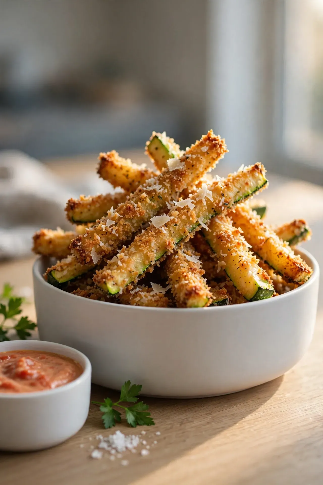 Parmesan Crusted Zucchini Fries