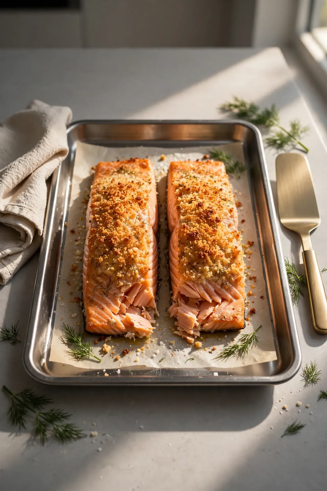 One-Pan Parmesan Crusted Salmon