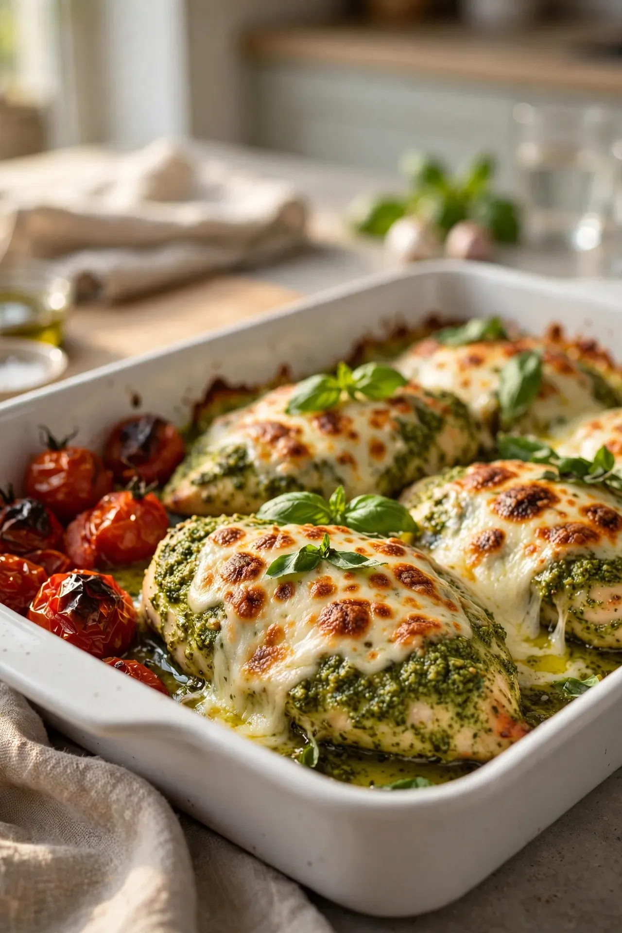 Pesto Mozzarella Chicken