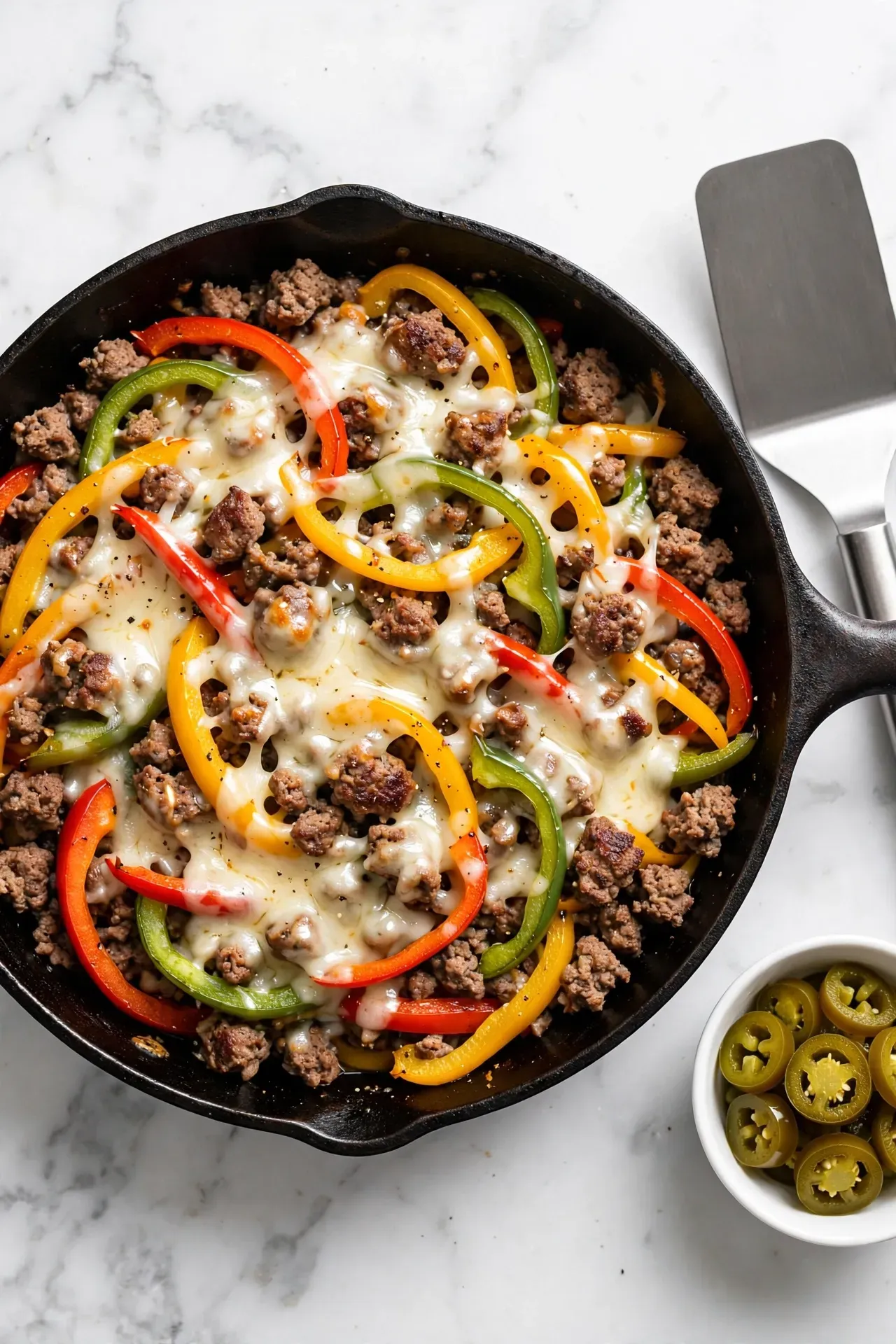 Philly Cheesesteak Skillet