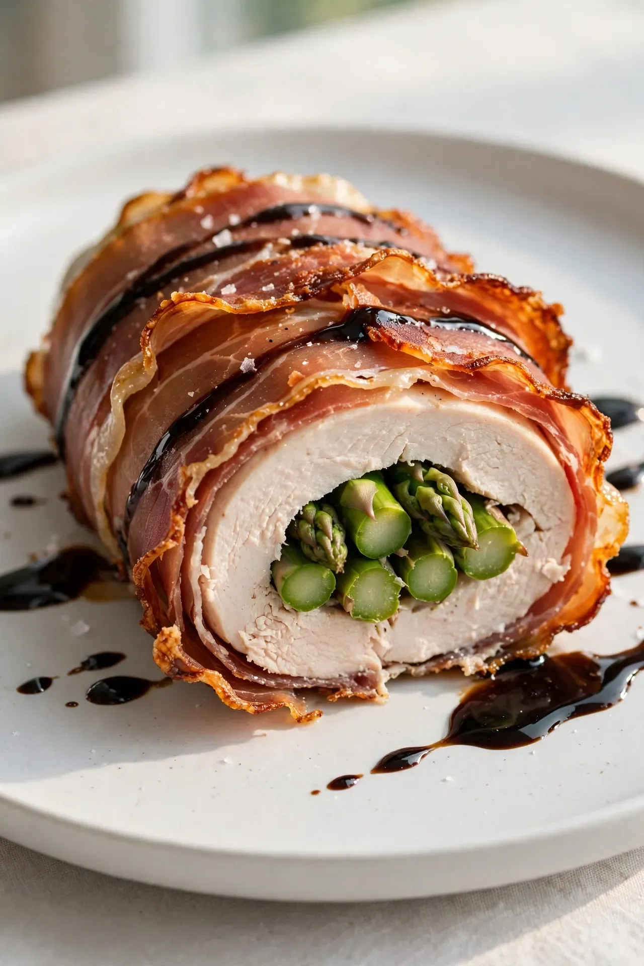 Prosciutto Wrapped Asparagus Chicken