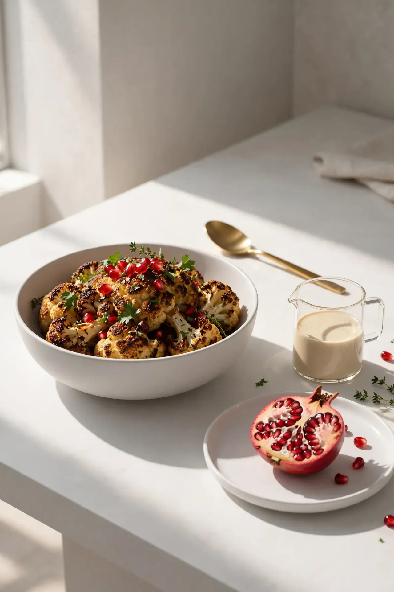 Roasted Cauliflower Tahini Bowl
