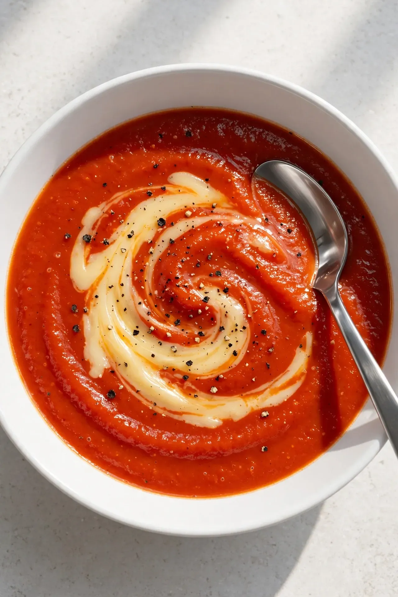 Roasted Red Pepper Gouda Soup