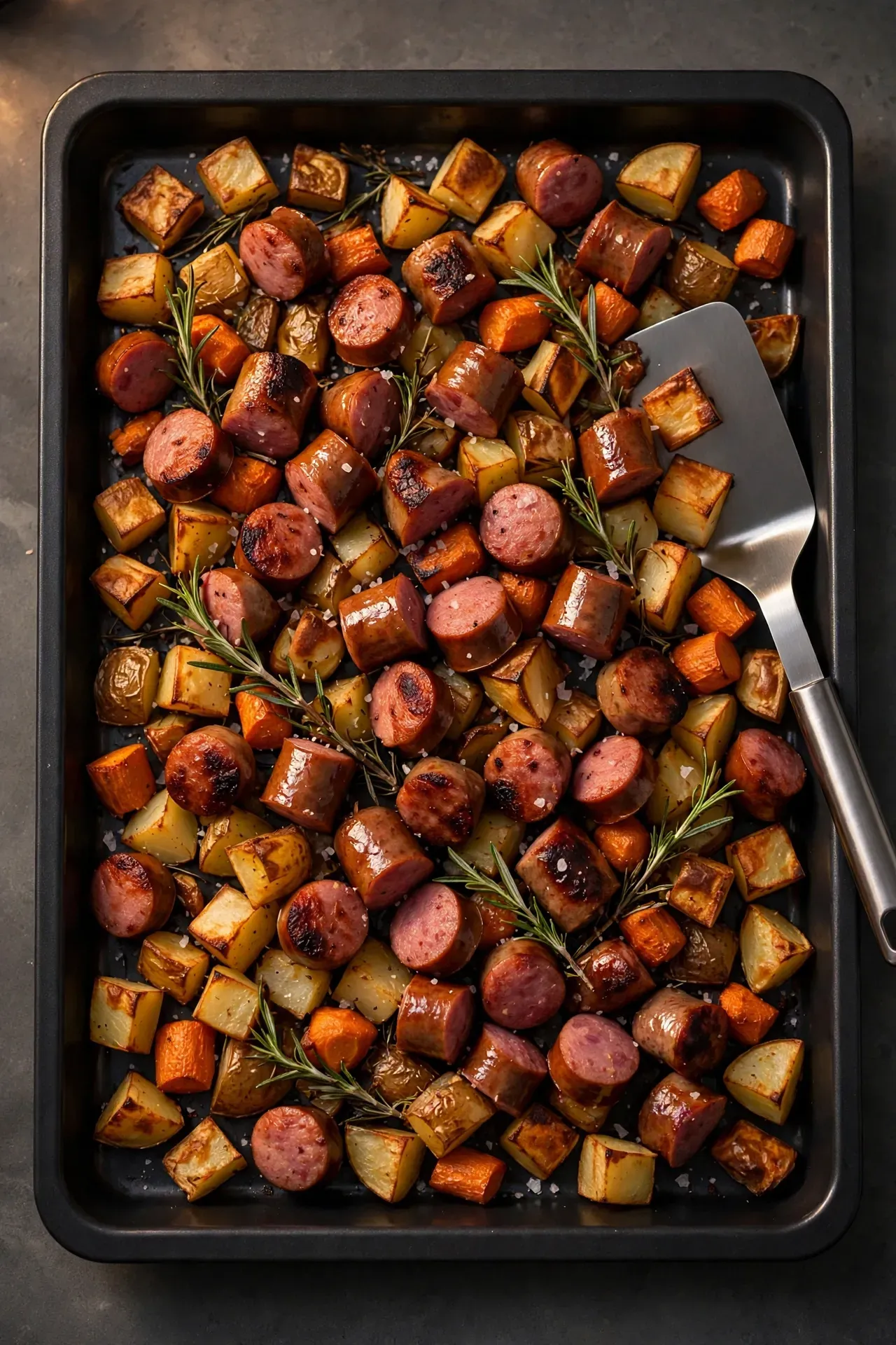 Roasted Sausage and Root Vegetables