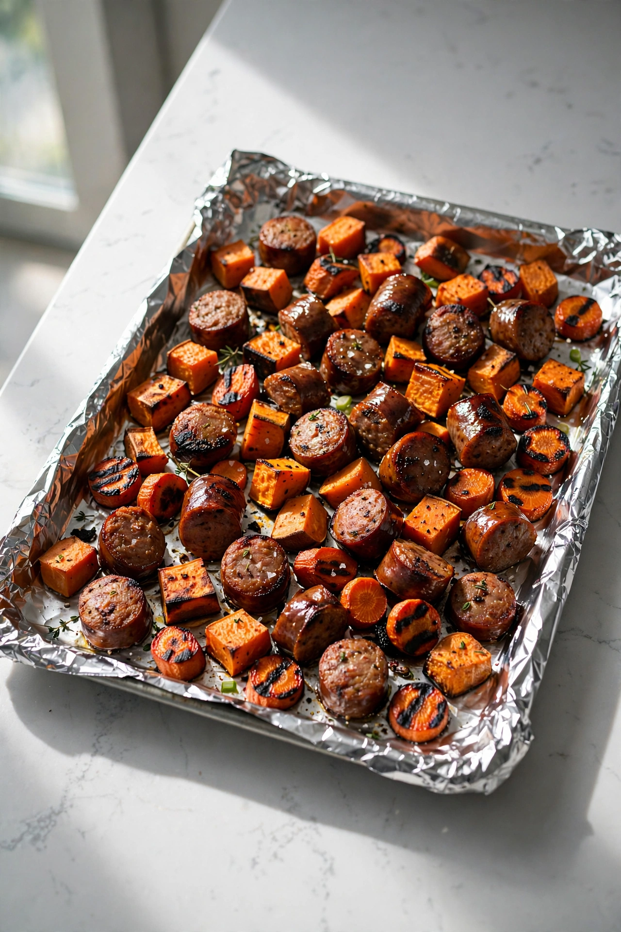 Roasted Sausage And Root Vegetables