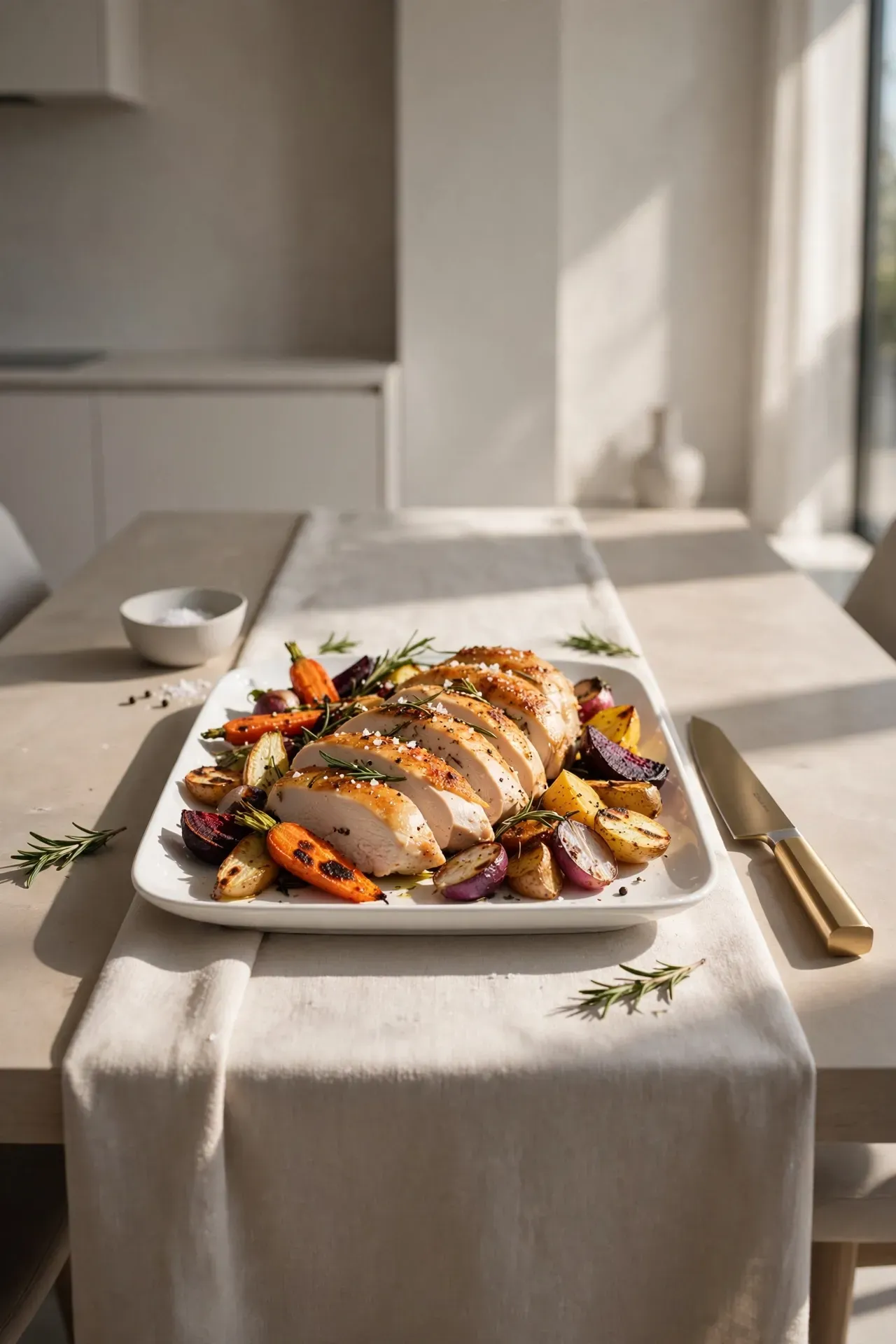 Rosemary Chicken Root Vegetables