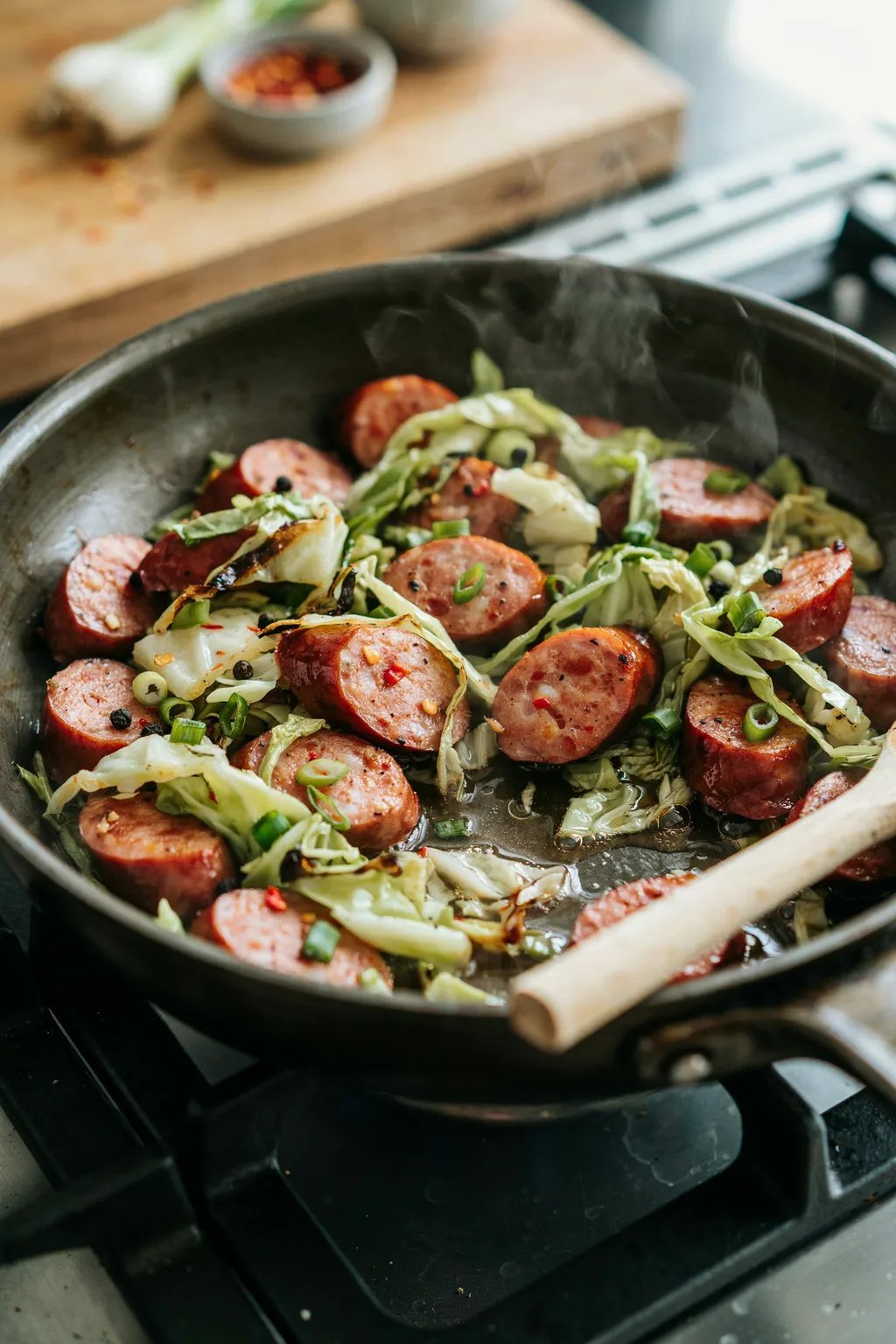 Spicy Sausage Cabbage