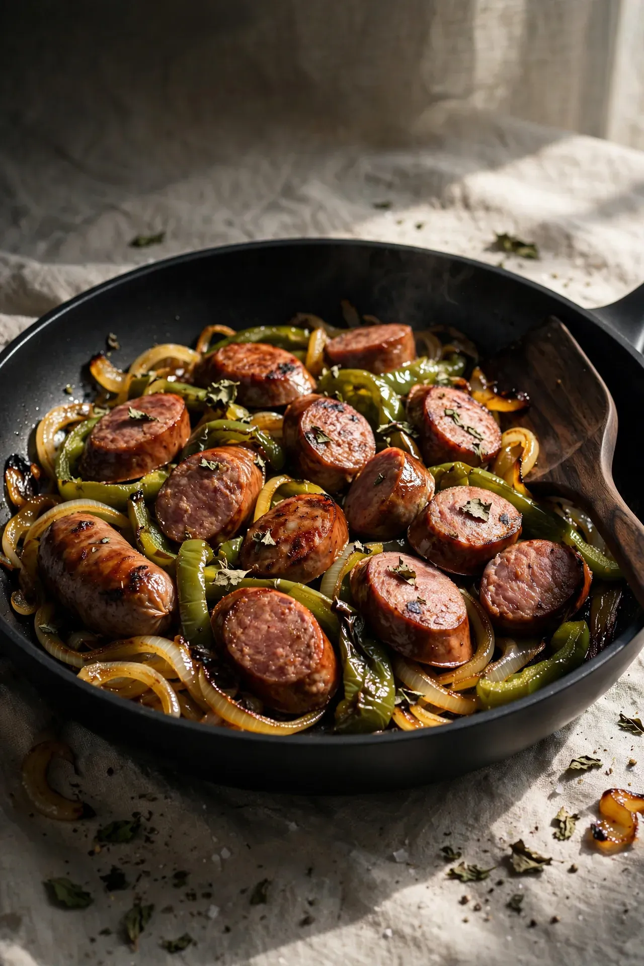 One Pan Sausage and Peppers