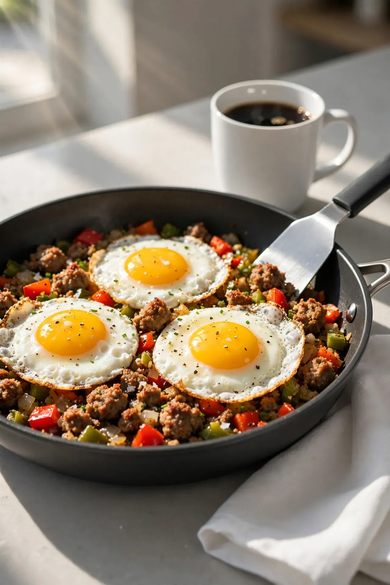 Sausage and Bell Pepper Hash