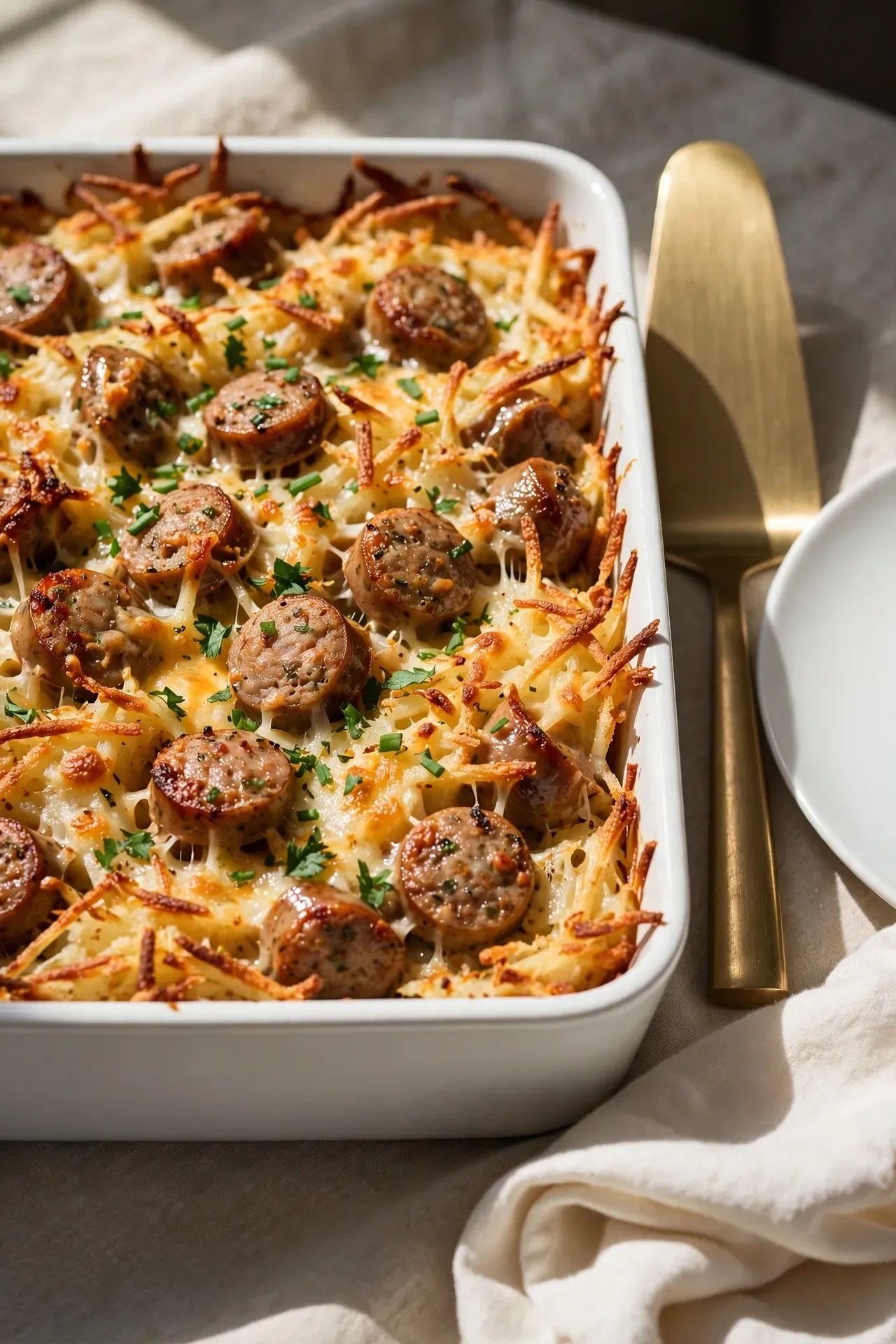 Sausage and Hash Brown Breakfast Bake