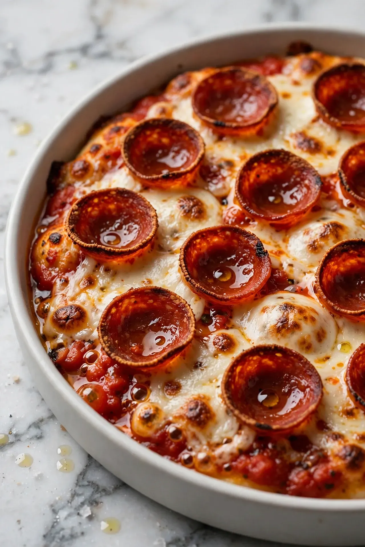 Sausage and Pepperoni Pizza Dish