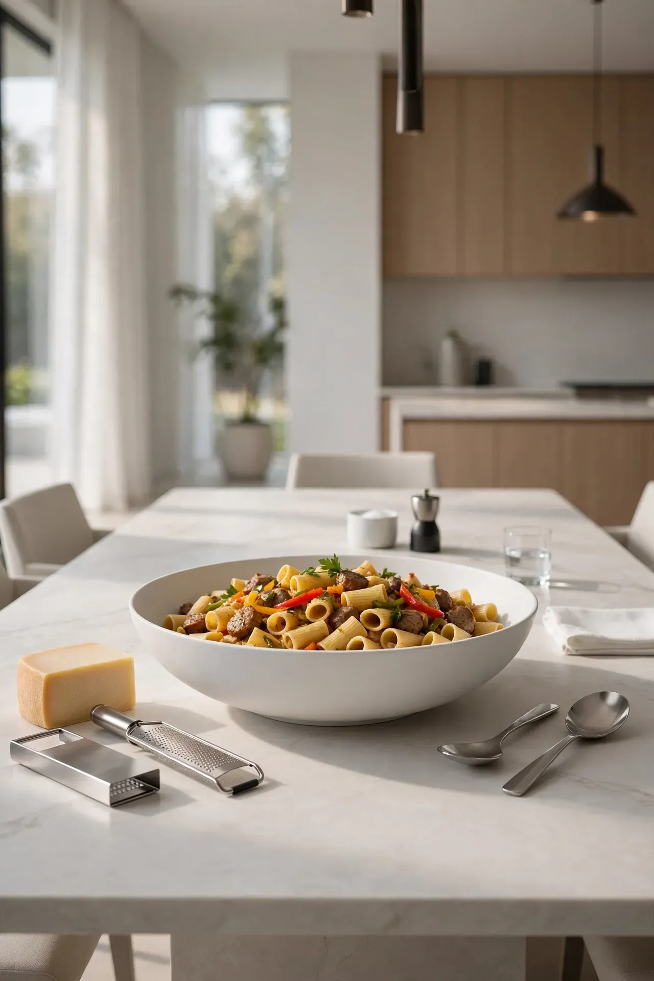 Sausage Peppers Pasta