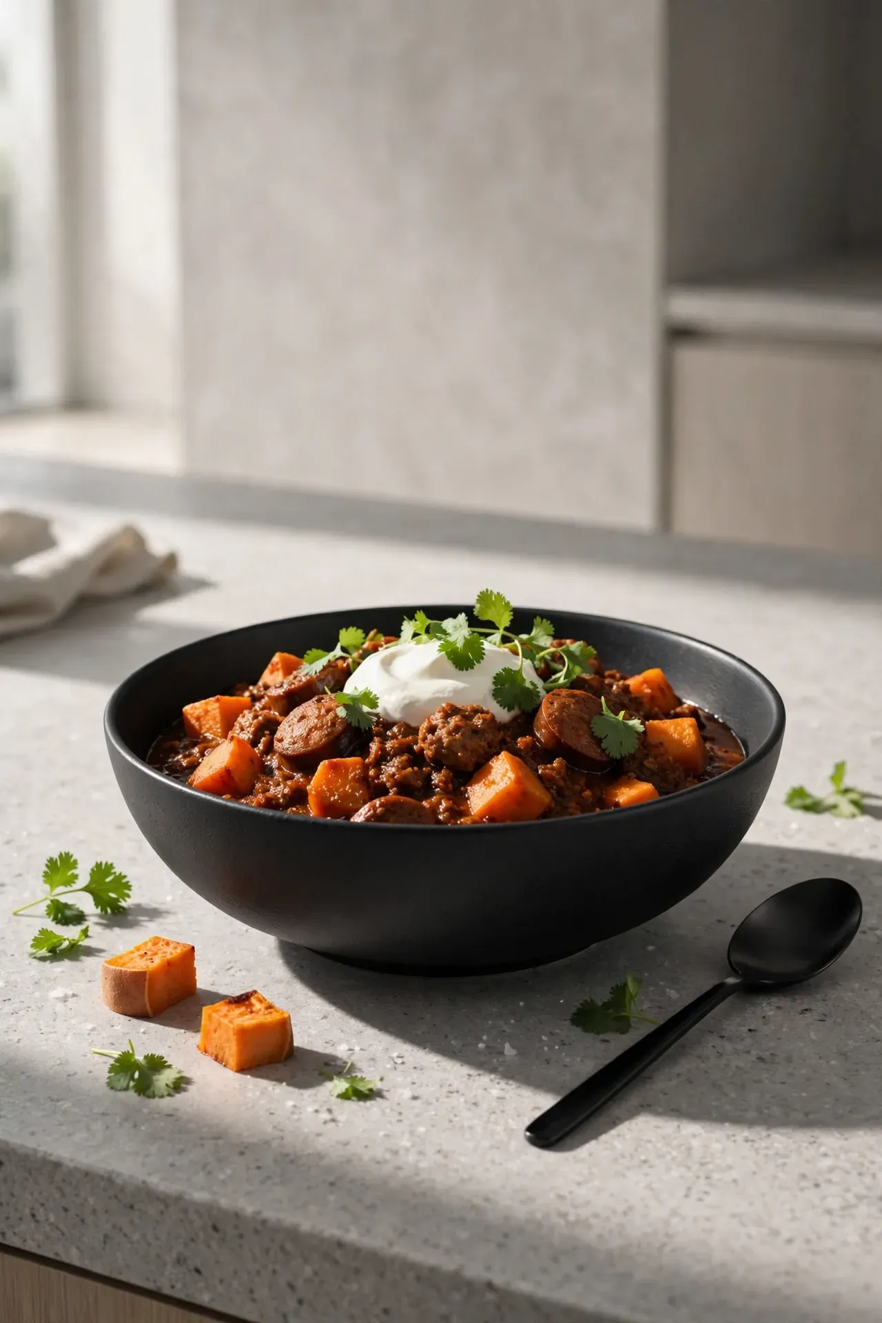 Sausage Sweet Potato Chili