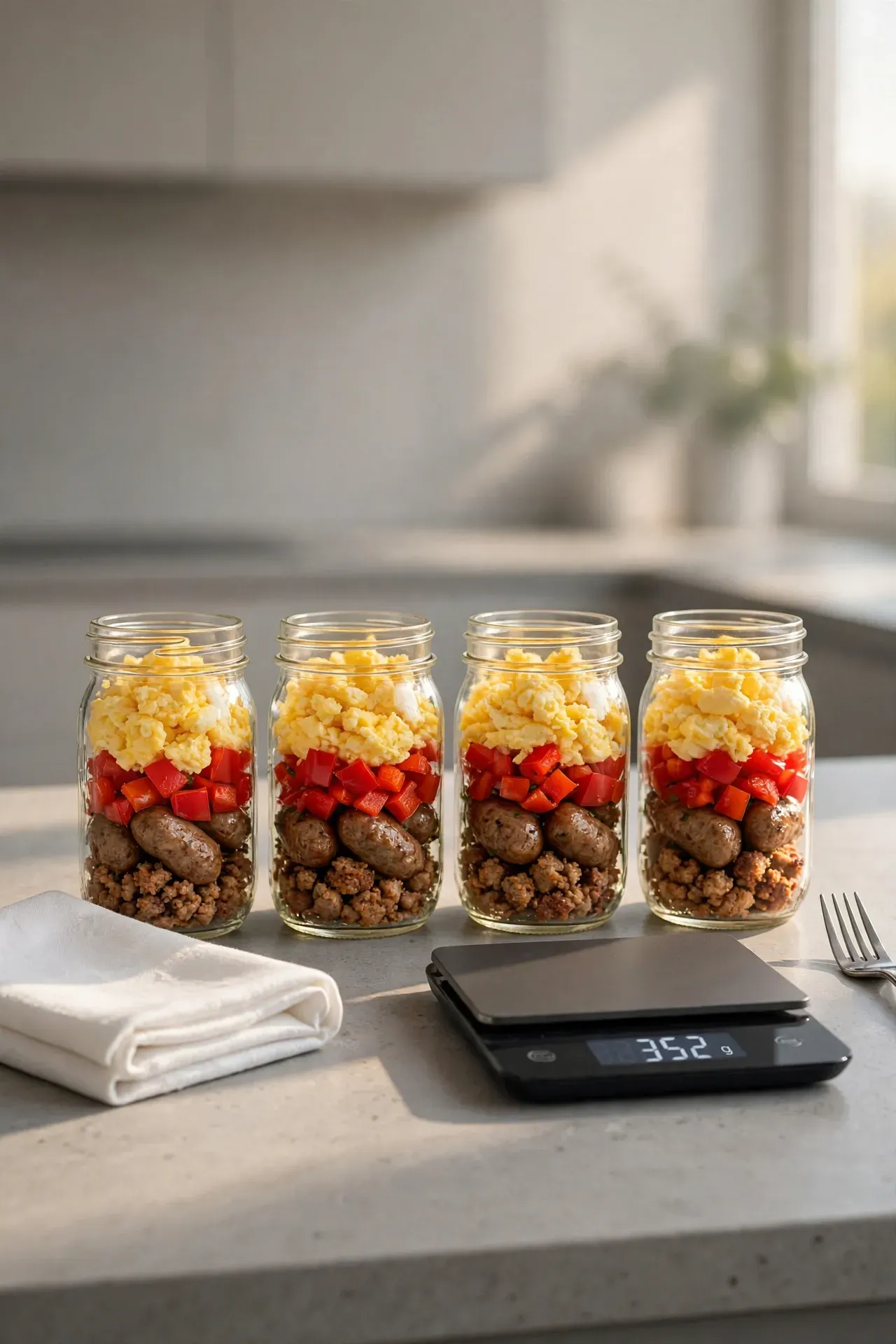Savory Breakfast Jars