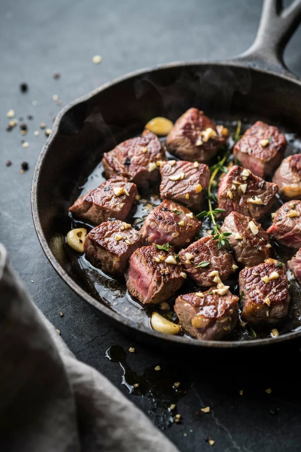 Garlic Butter Steak Bites