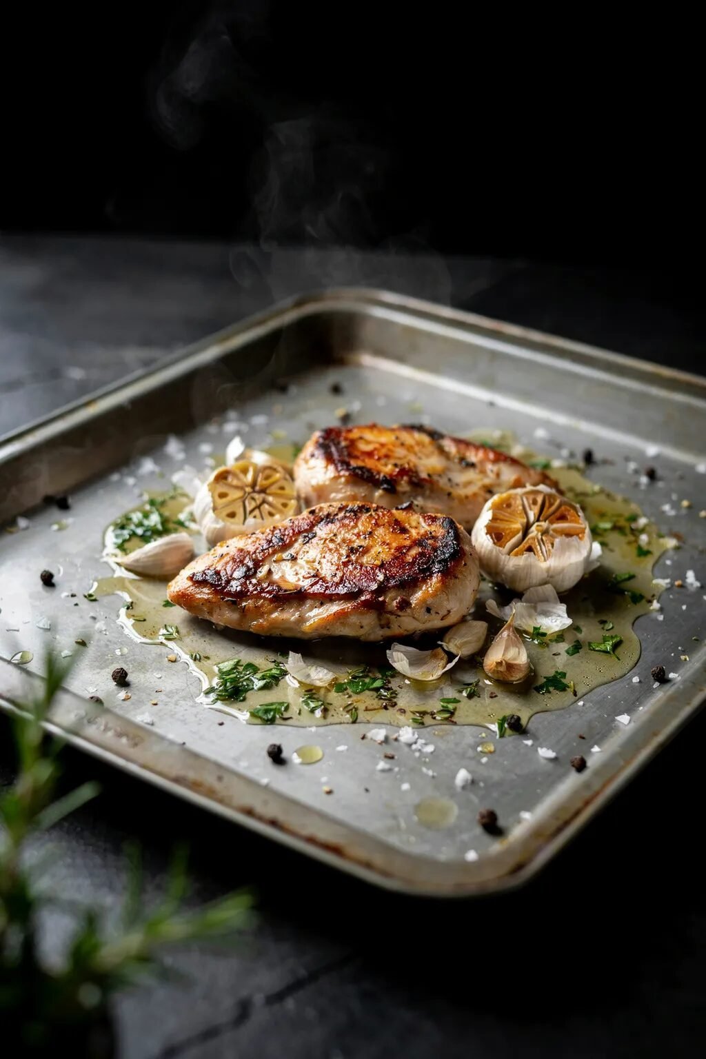 Sheet Pan Garlic Chicken