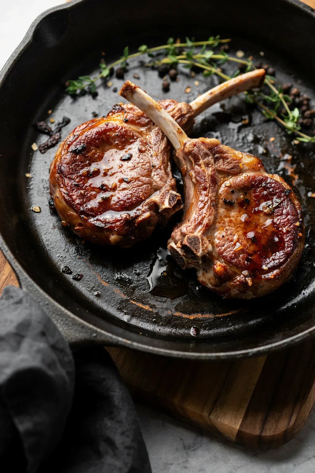 Maple Glazed Pork Chops