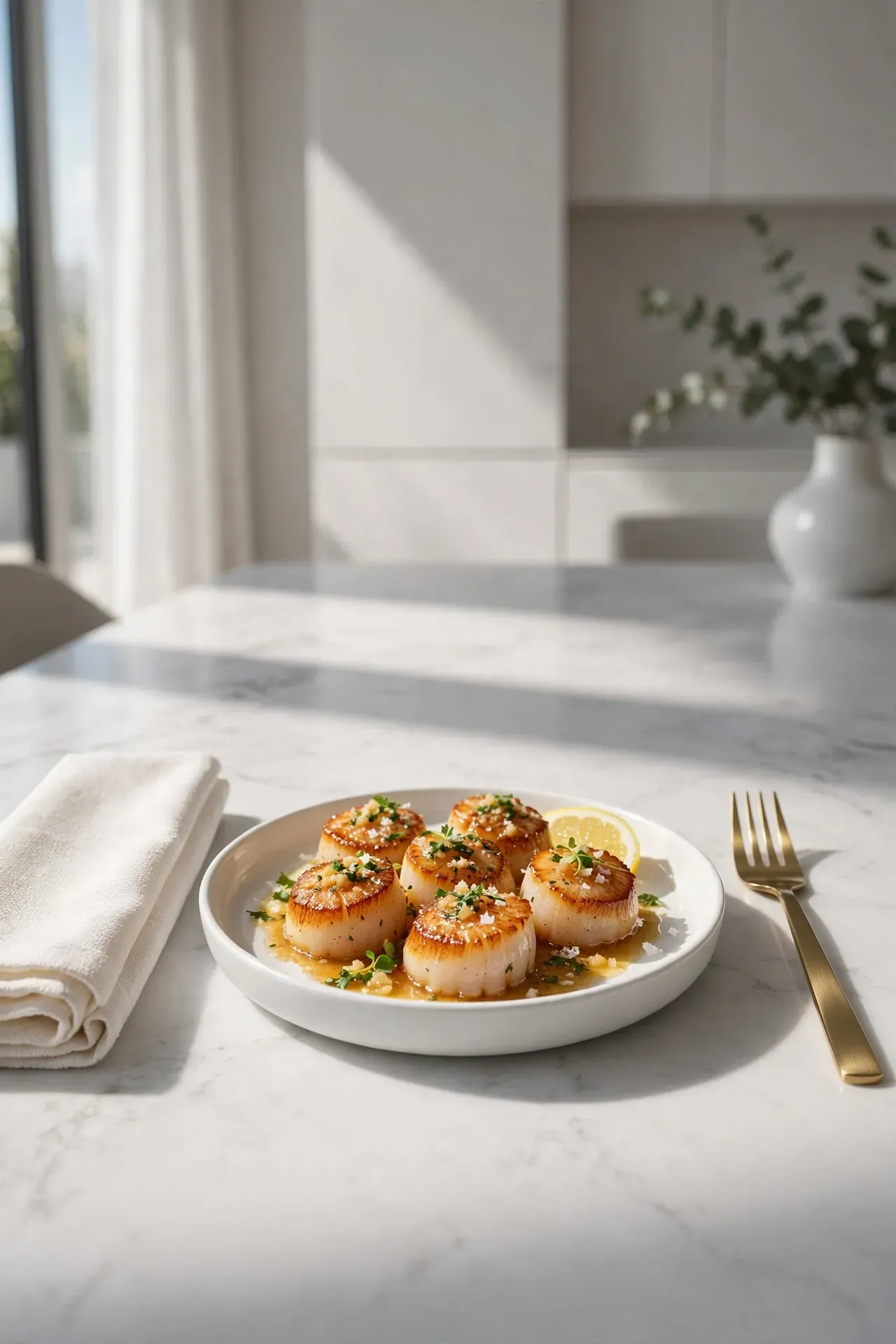 Seared Scallops with Butter