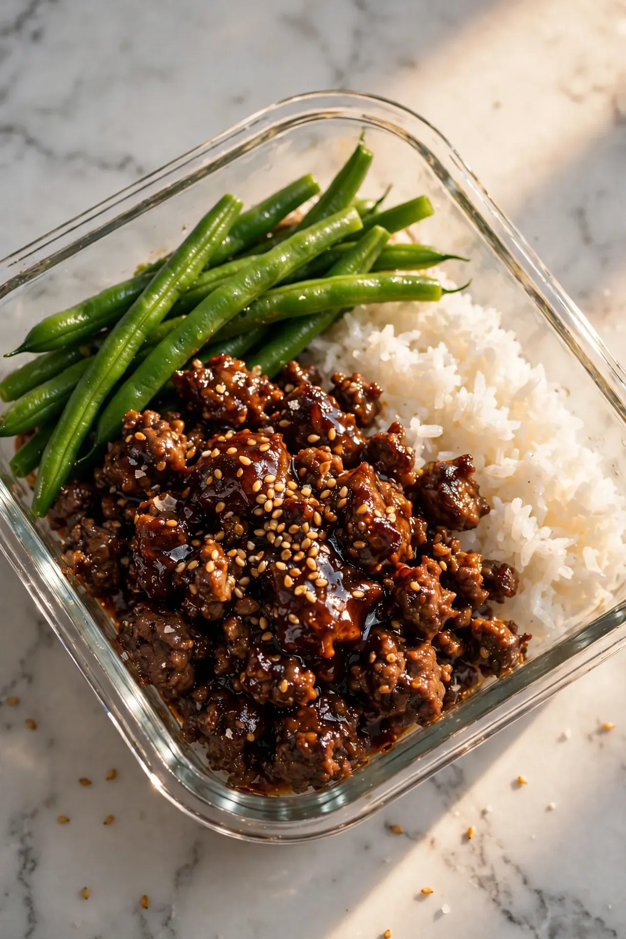 Sesame Beef Rice Bowls