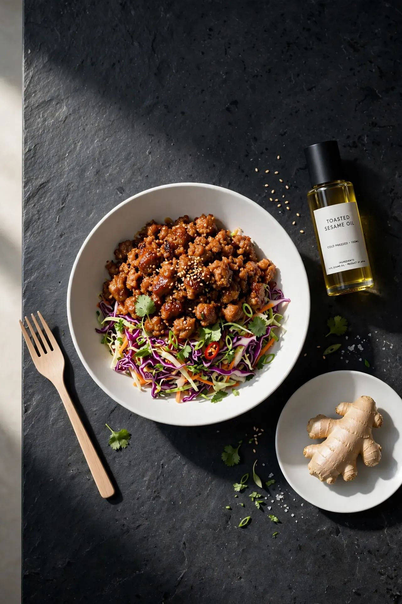 Sesame Ginger Pork Bowl