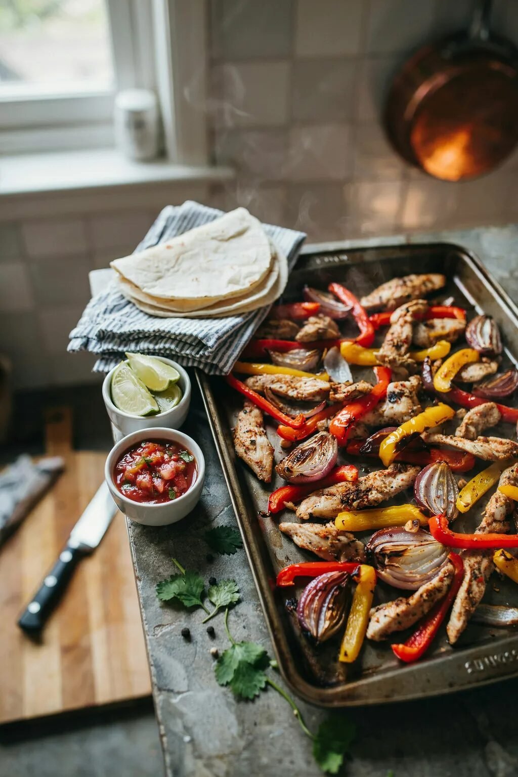 Sheet Pan Chicken Fajitas