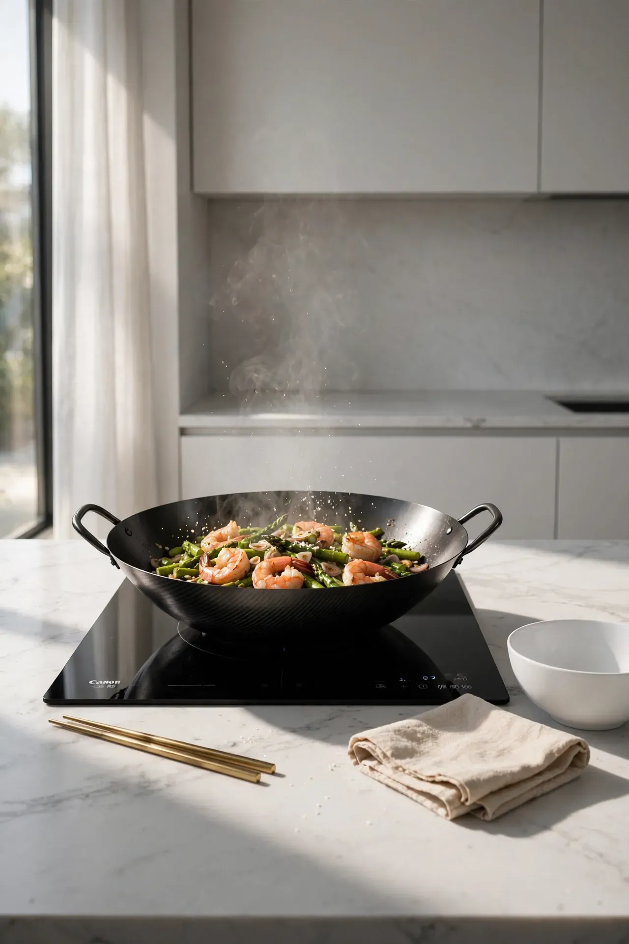 Shrimp and Asparagus Stir Fry