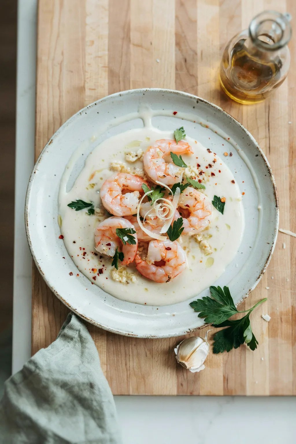 Creamy Garlic Parmesan Shrimp