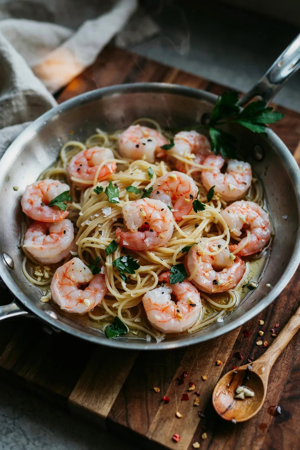 Garlic Butter Shrimp Pasta