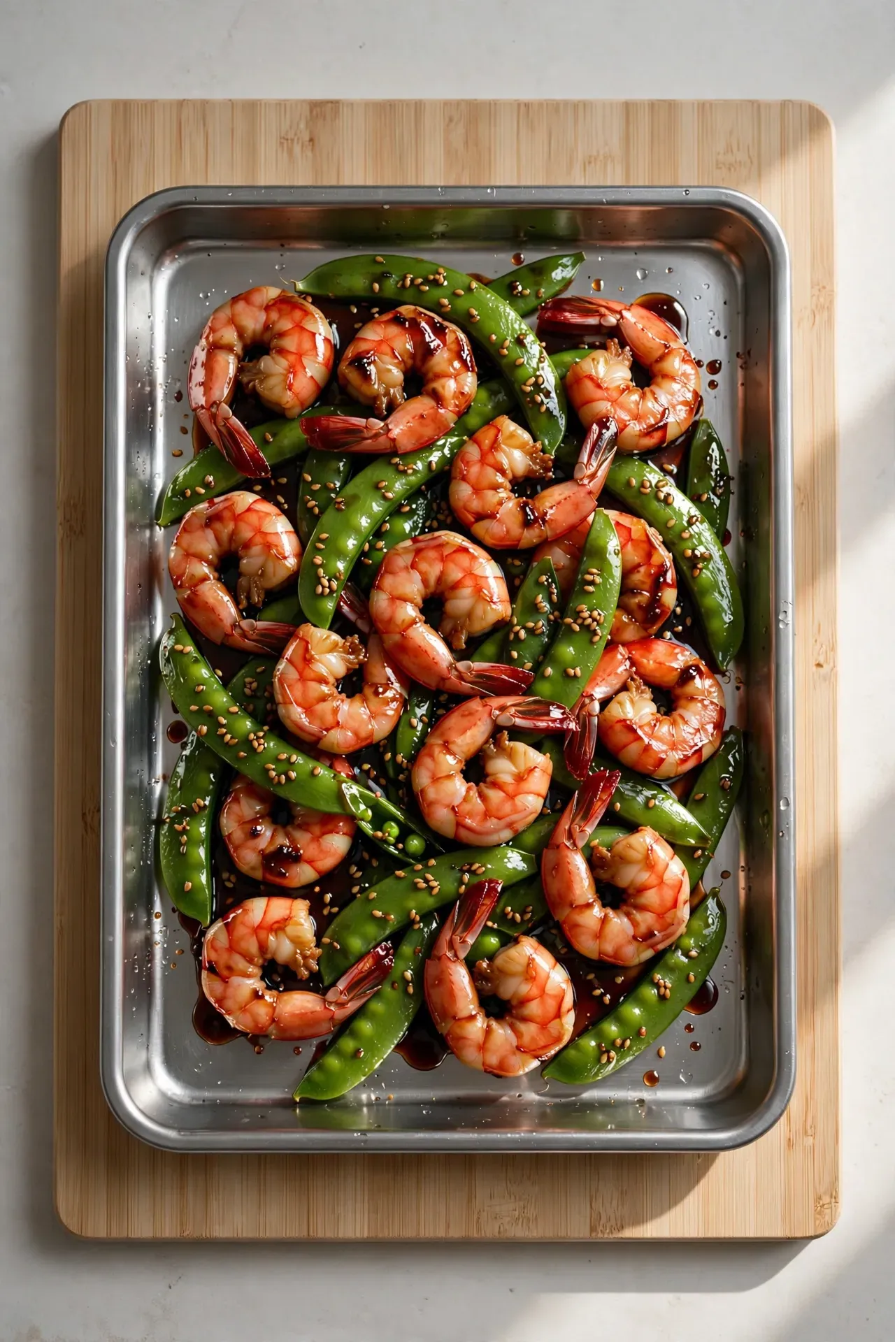 Shrimp and Snap Pea Stir Fry