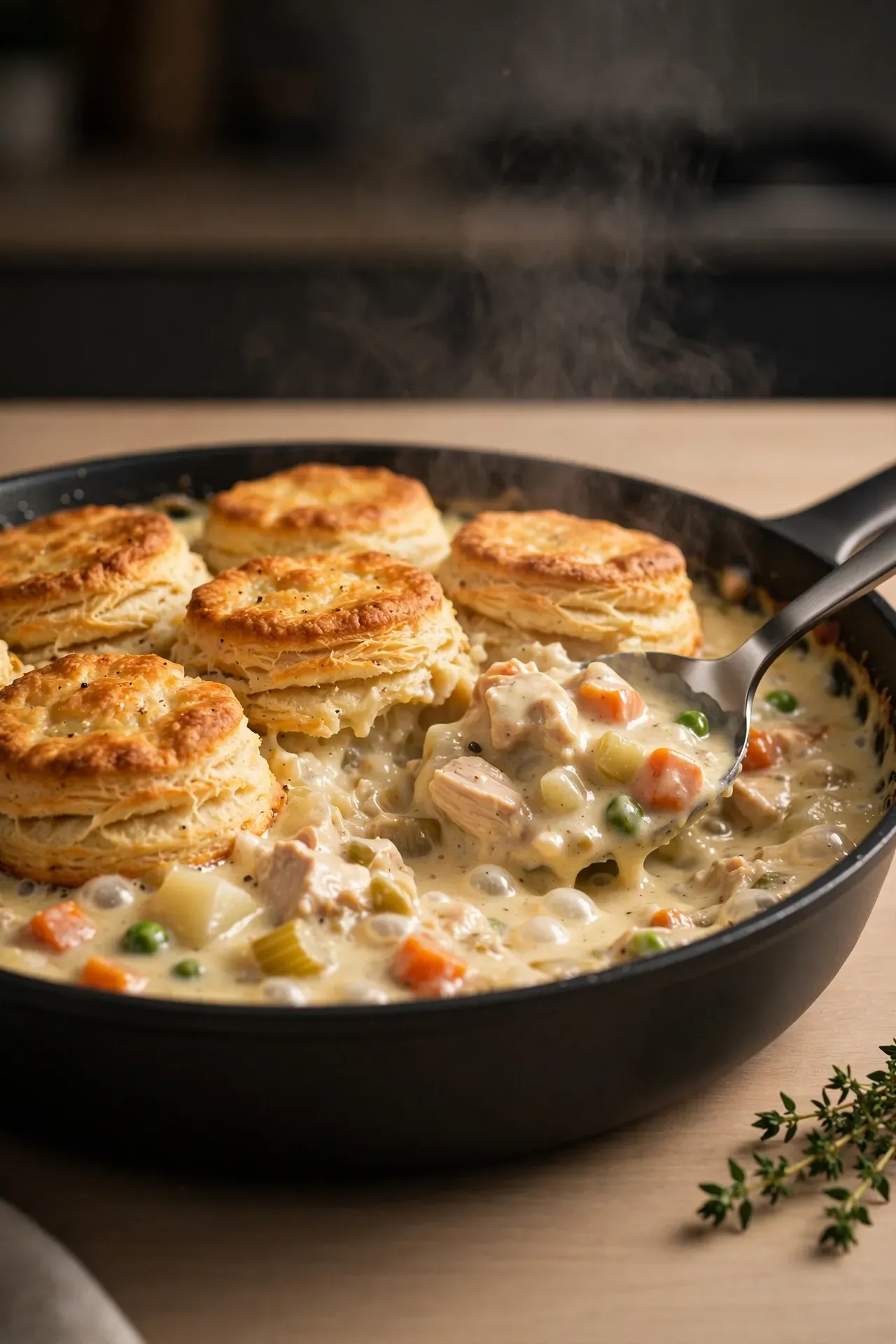 Skillet Chicken Pot Pie