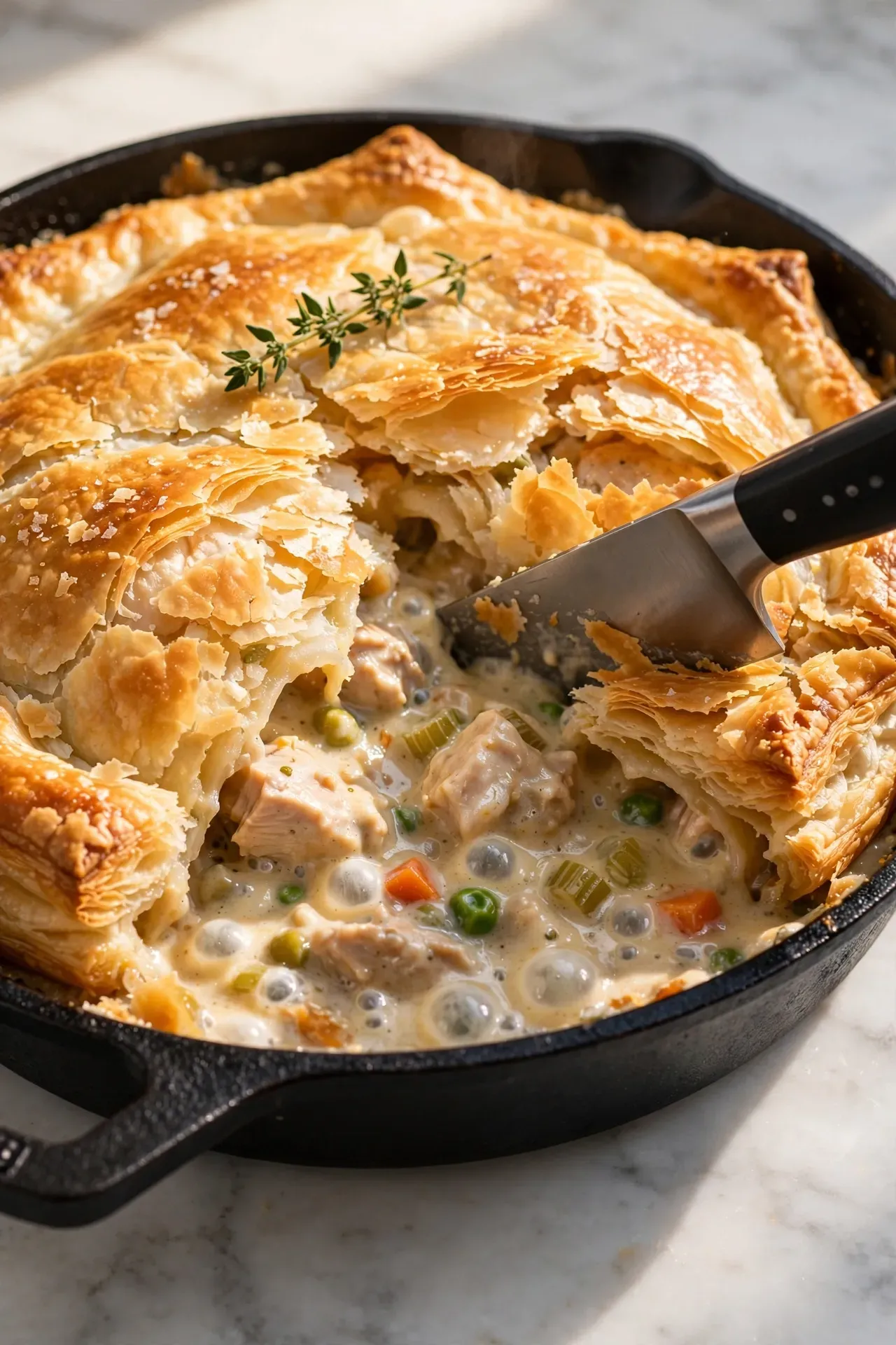 Crispy Chicken Pot Pie