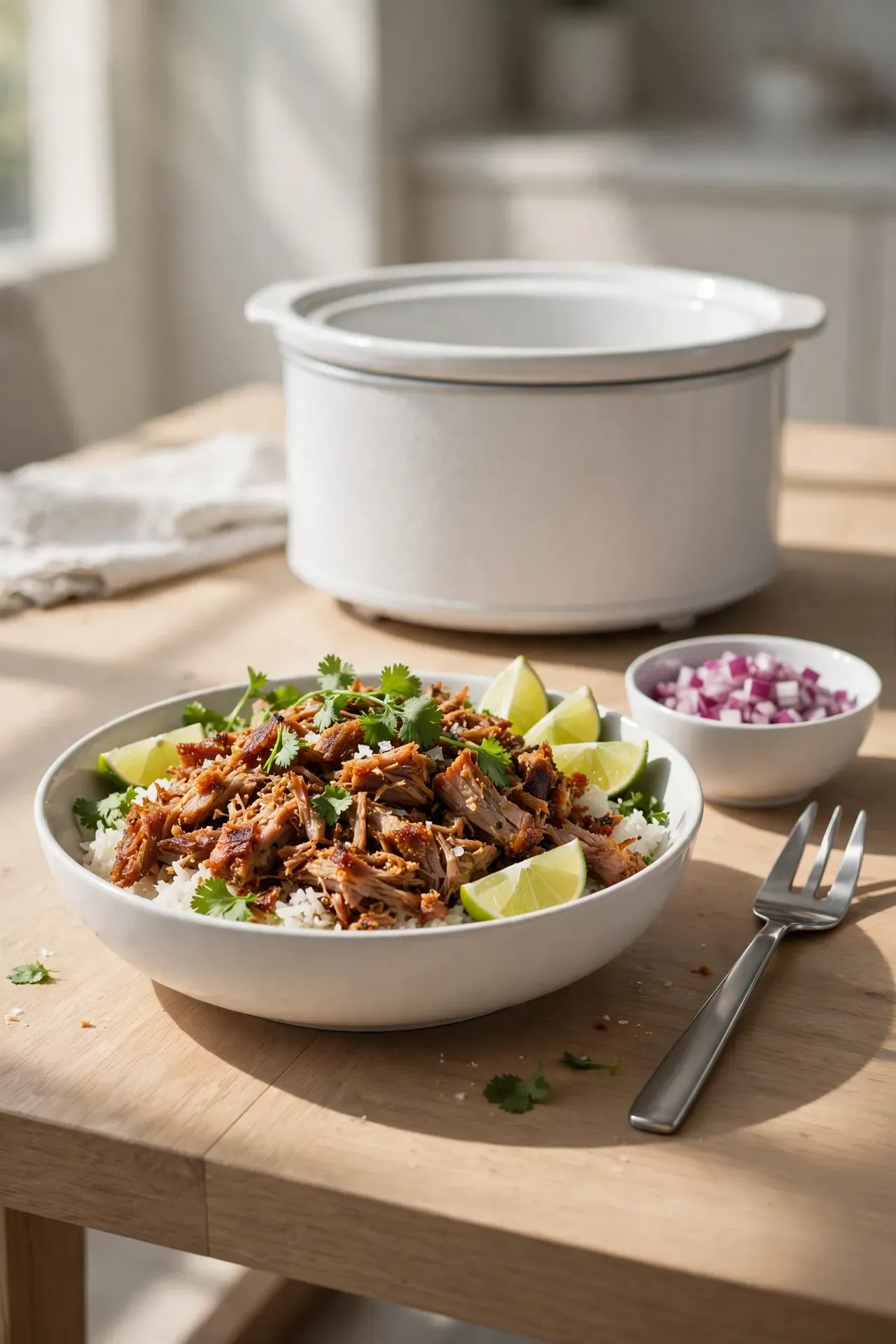 Slow Cooker Carnitas Bowls