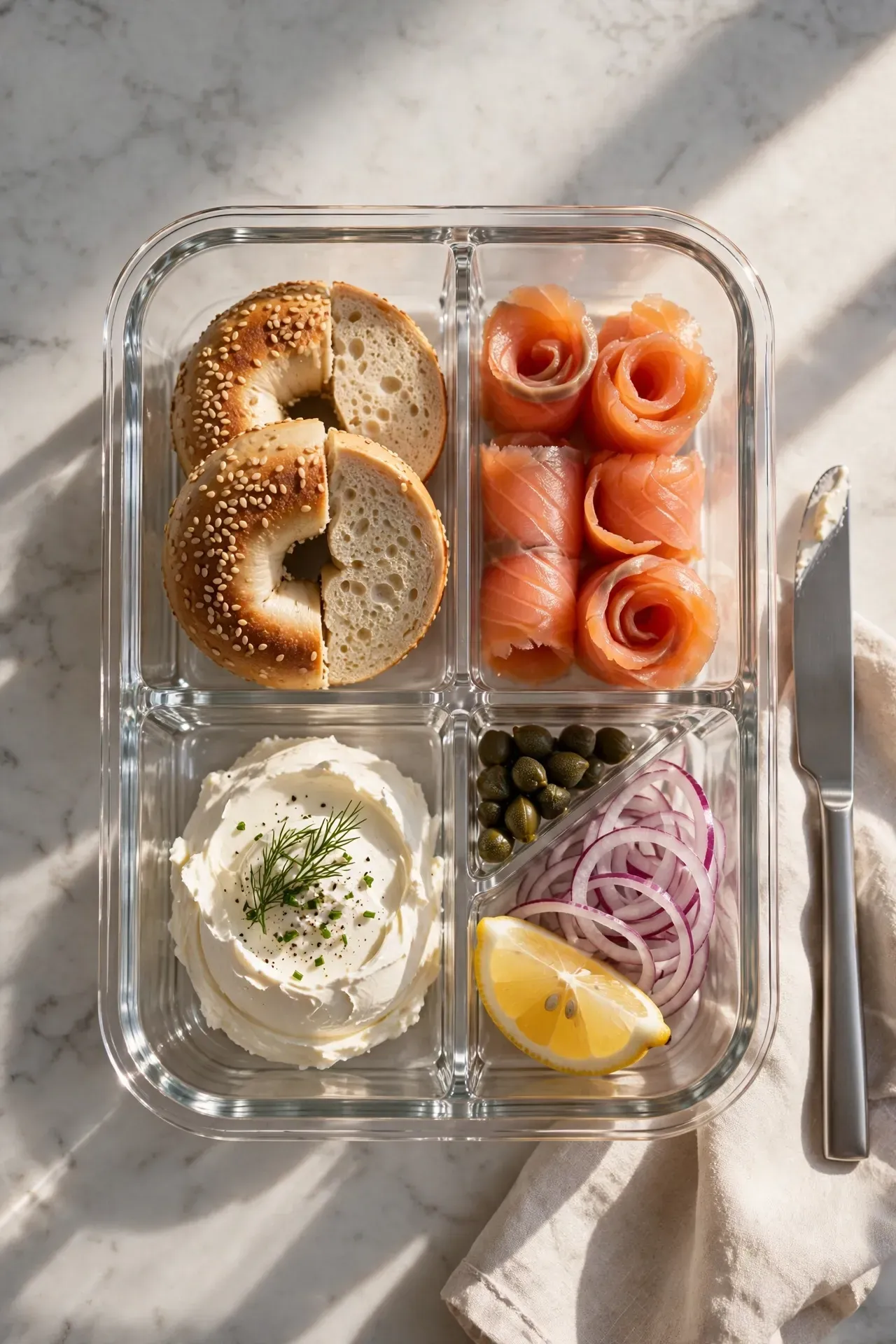Smoked Salmon Bagel Boxes