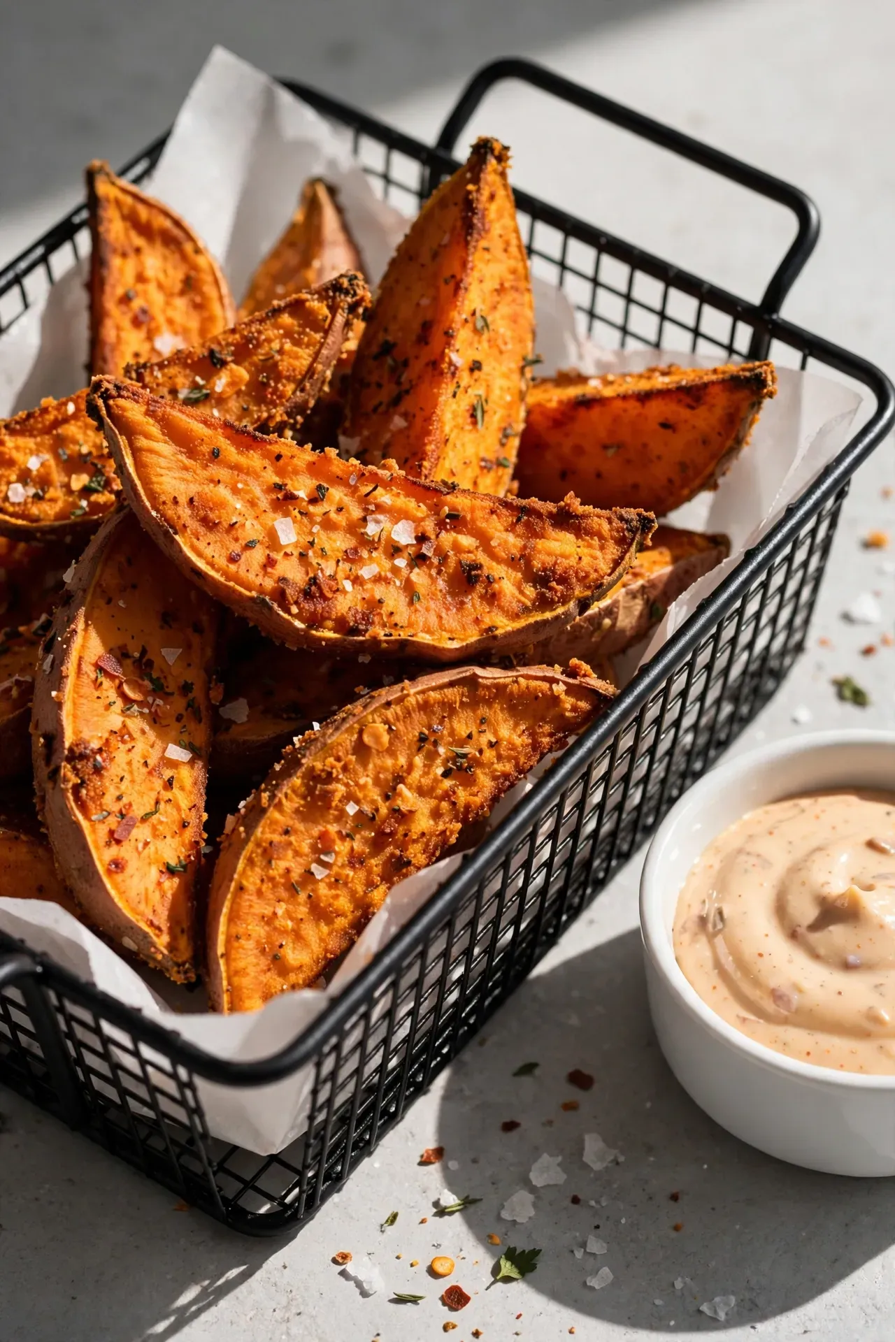 Spiced Sweet Potato Wedges