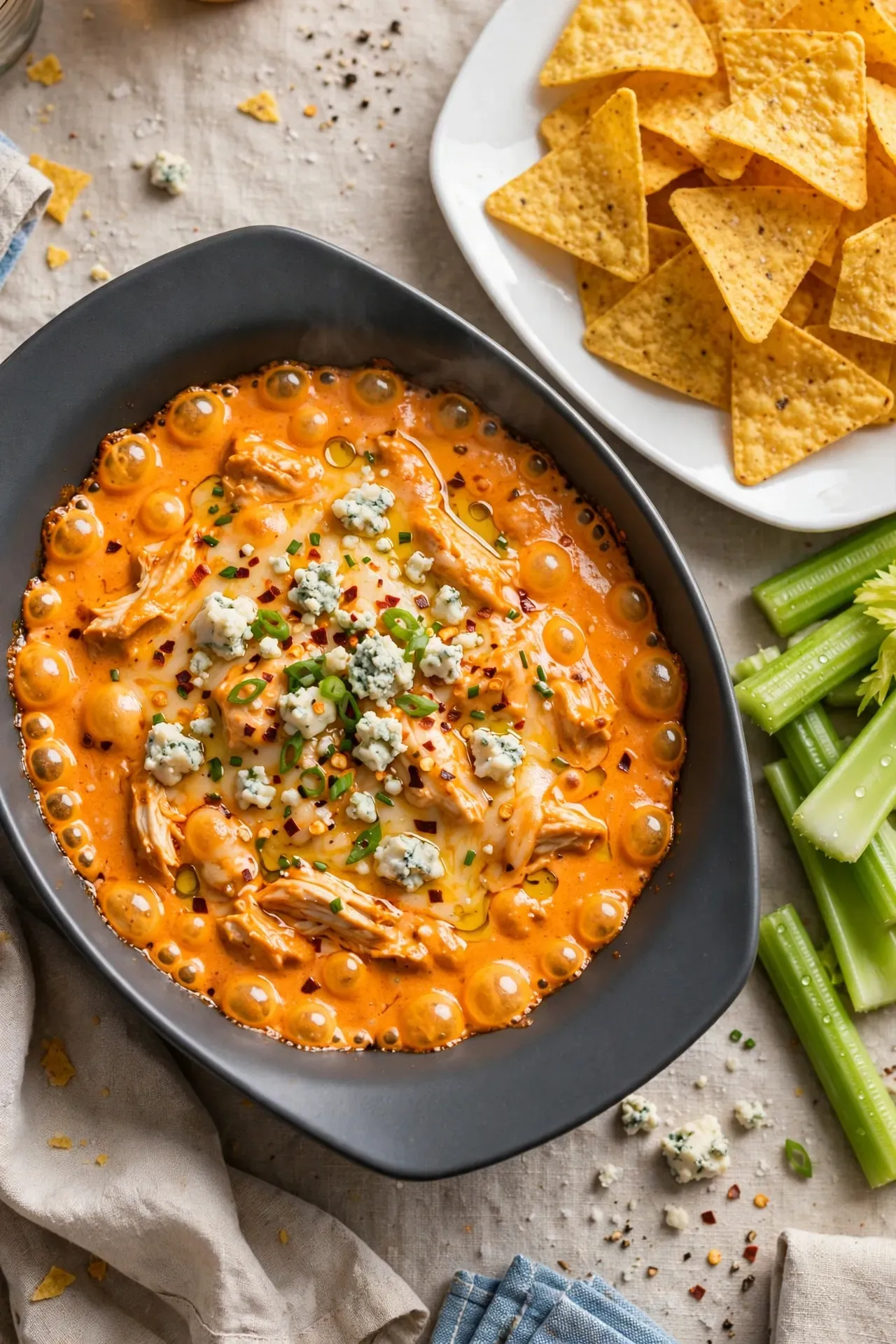 Spicy Buffalo Chicken Dip