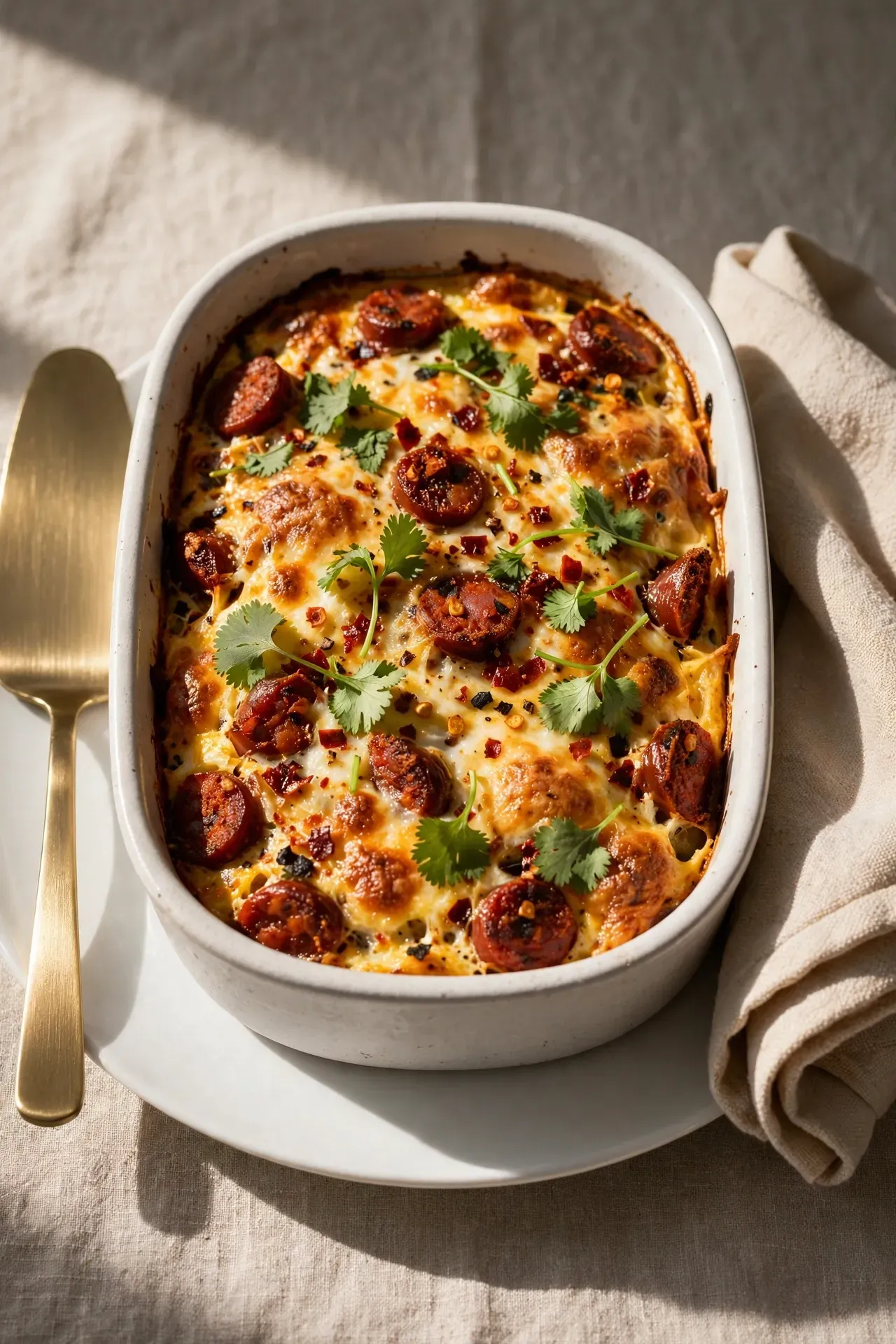 Spicy Chorizo Egg Casserole