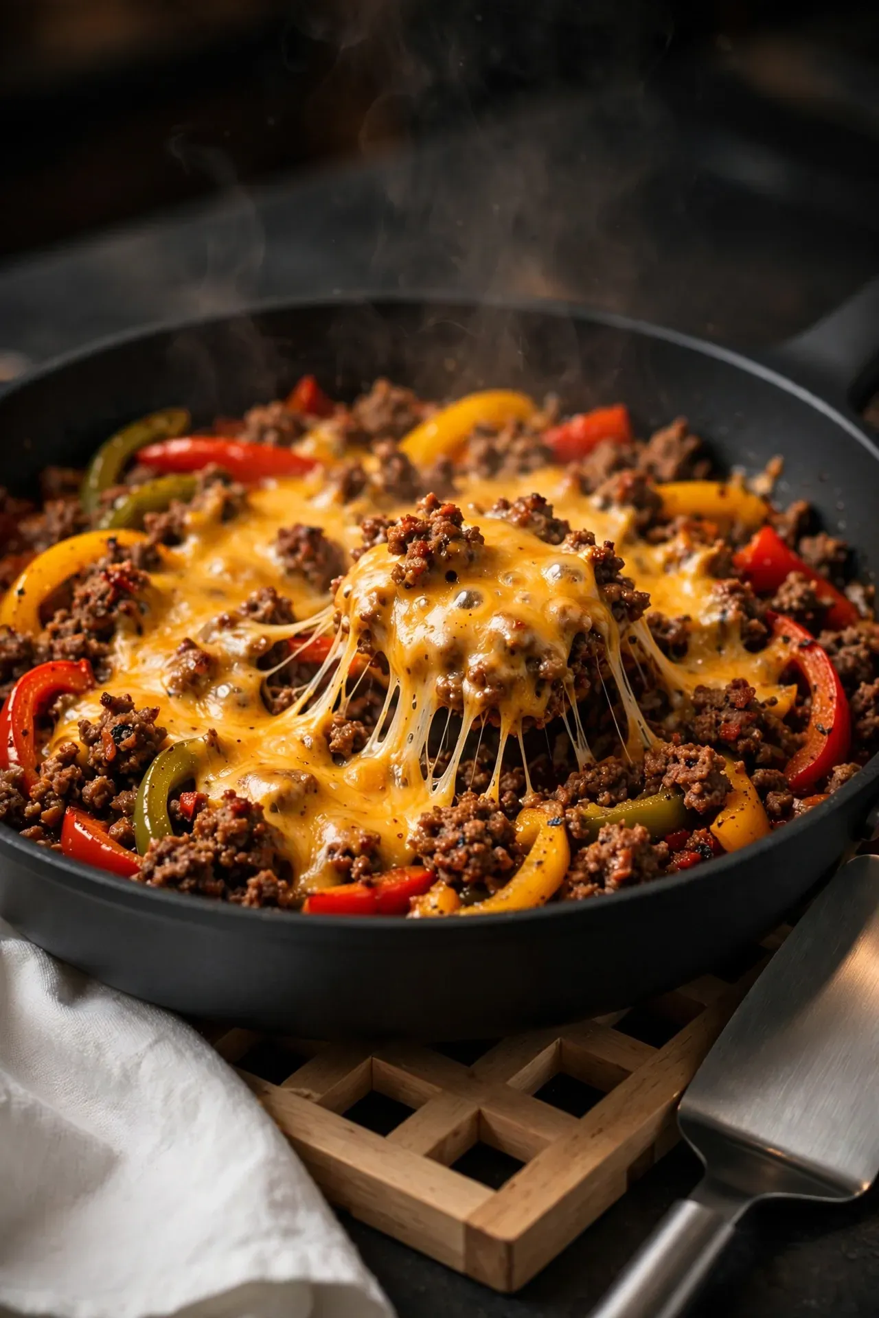 Spicy Ground Beef Skillet