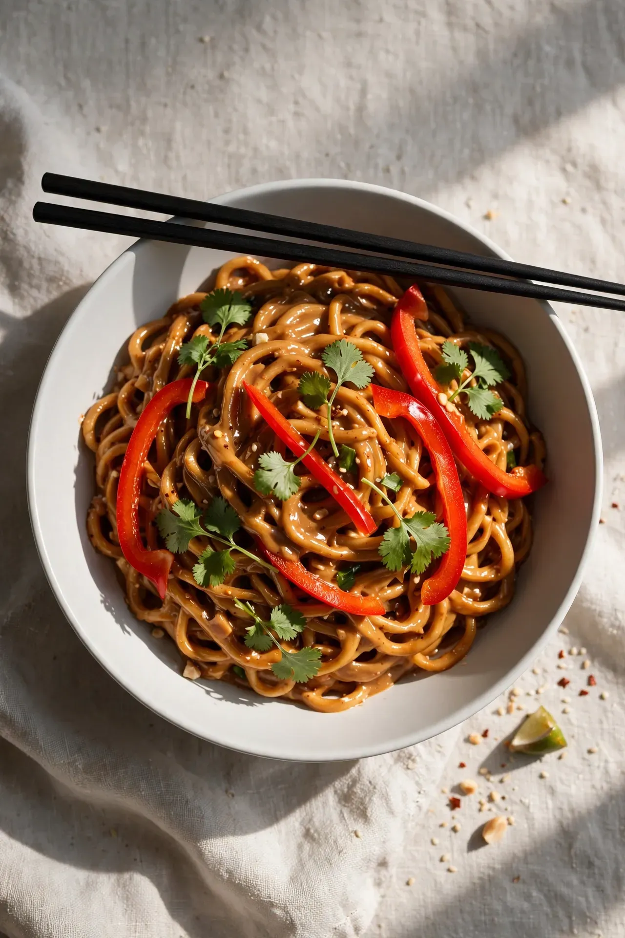 Spicy Peanut Noodle Bowl