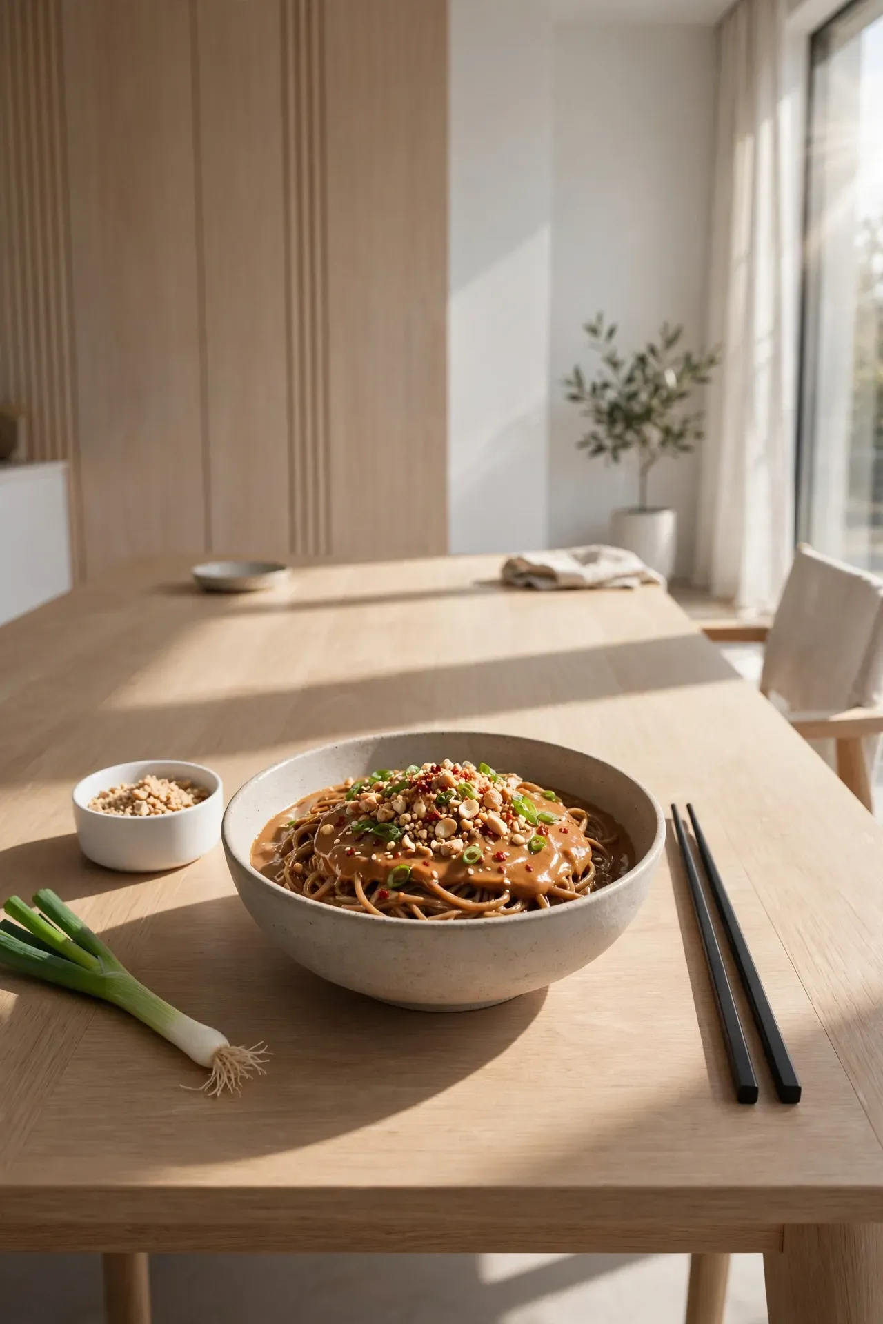 Spicy Peanut Soba Noodles