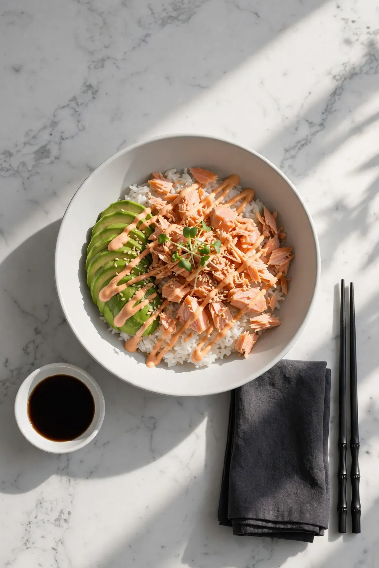 Spicy Salmon Sushi Bowl