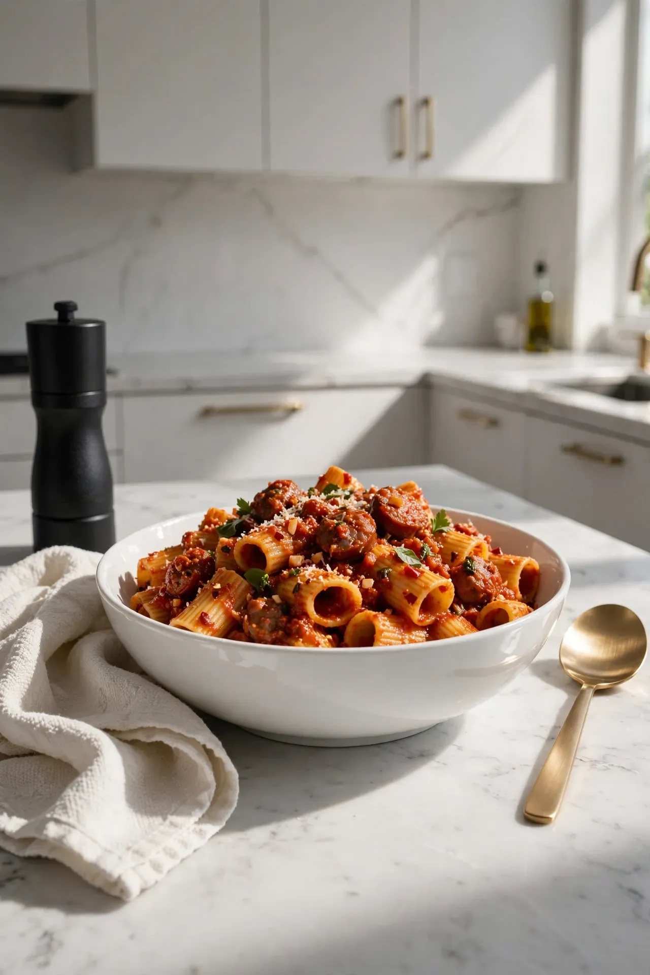 Spicy Sausage Rigatoni