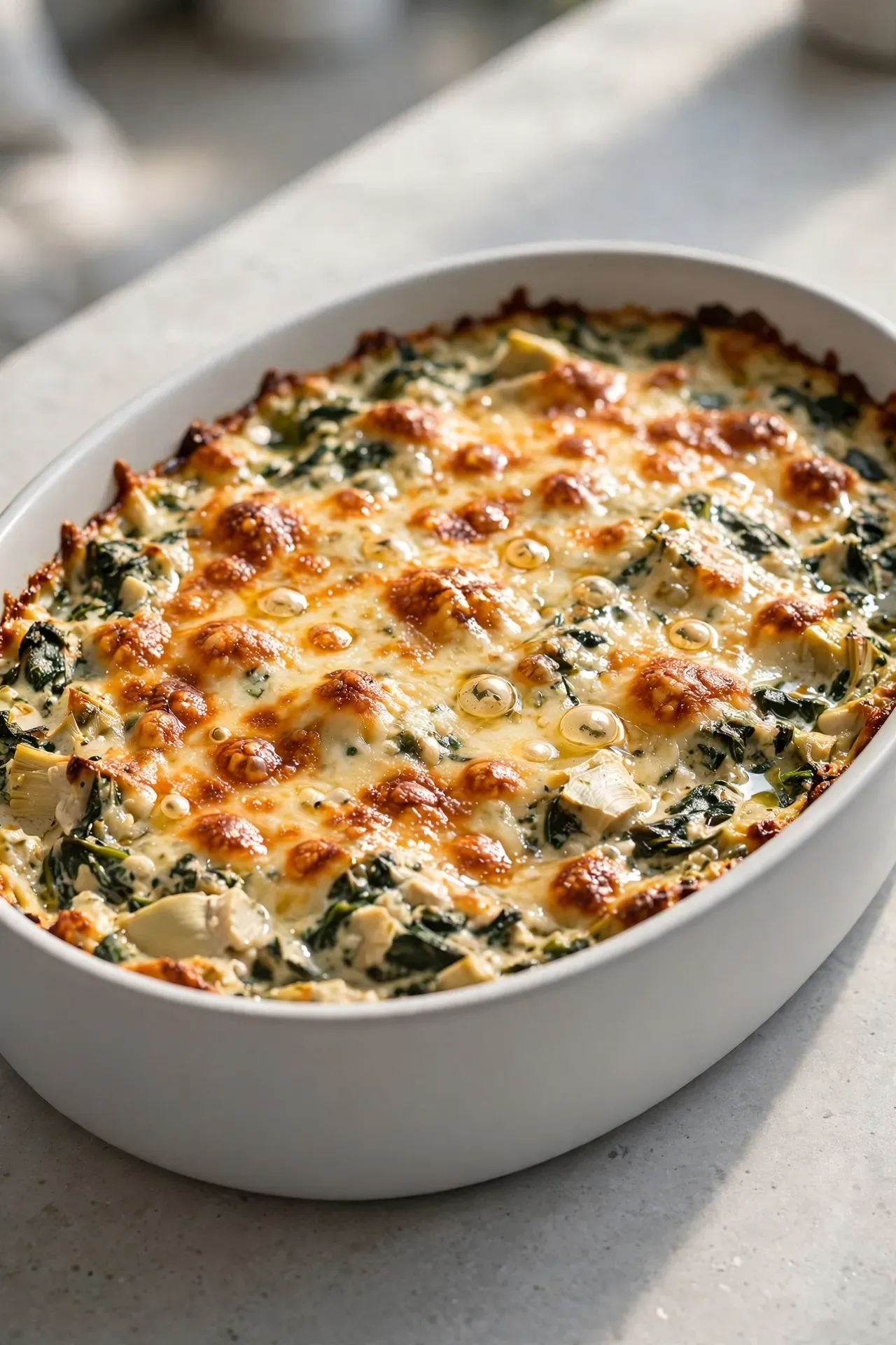 Spinach Artichoke Dip Casserole