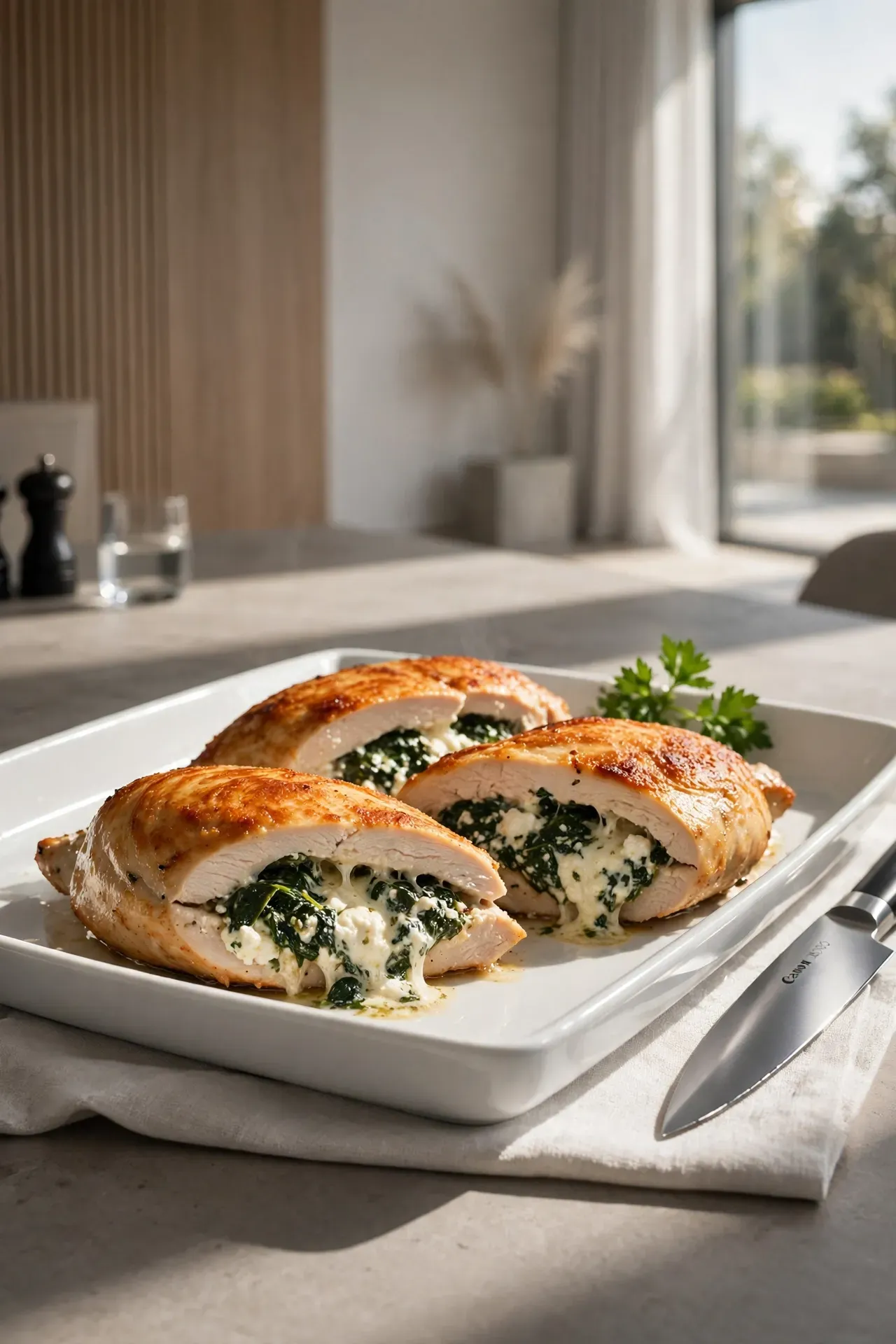 Spinach Feta Stuffed Chicken