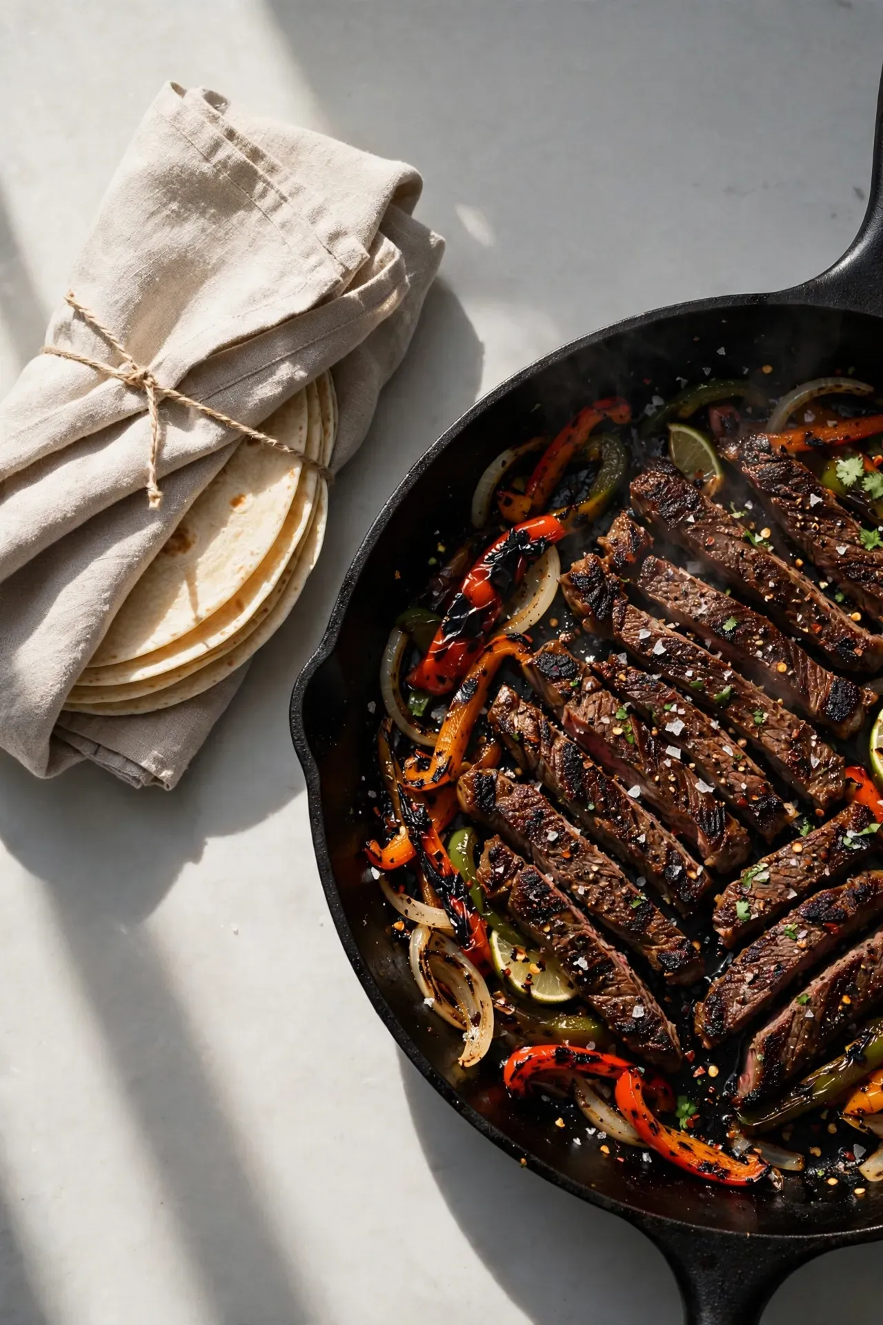 Pan-Seared Steak Fajitas