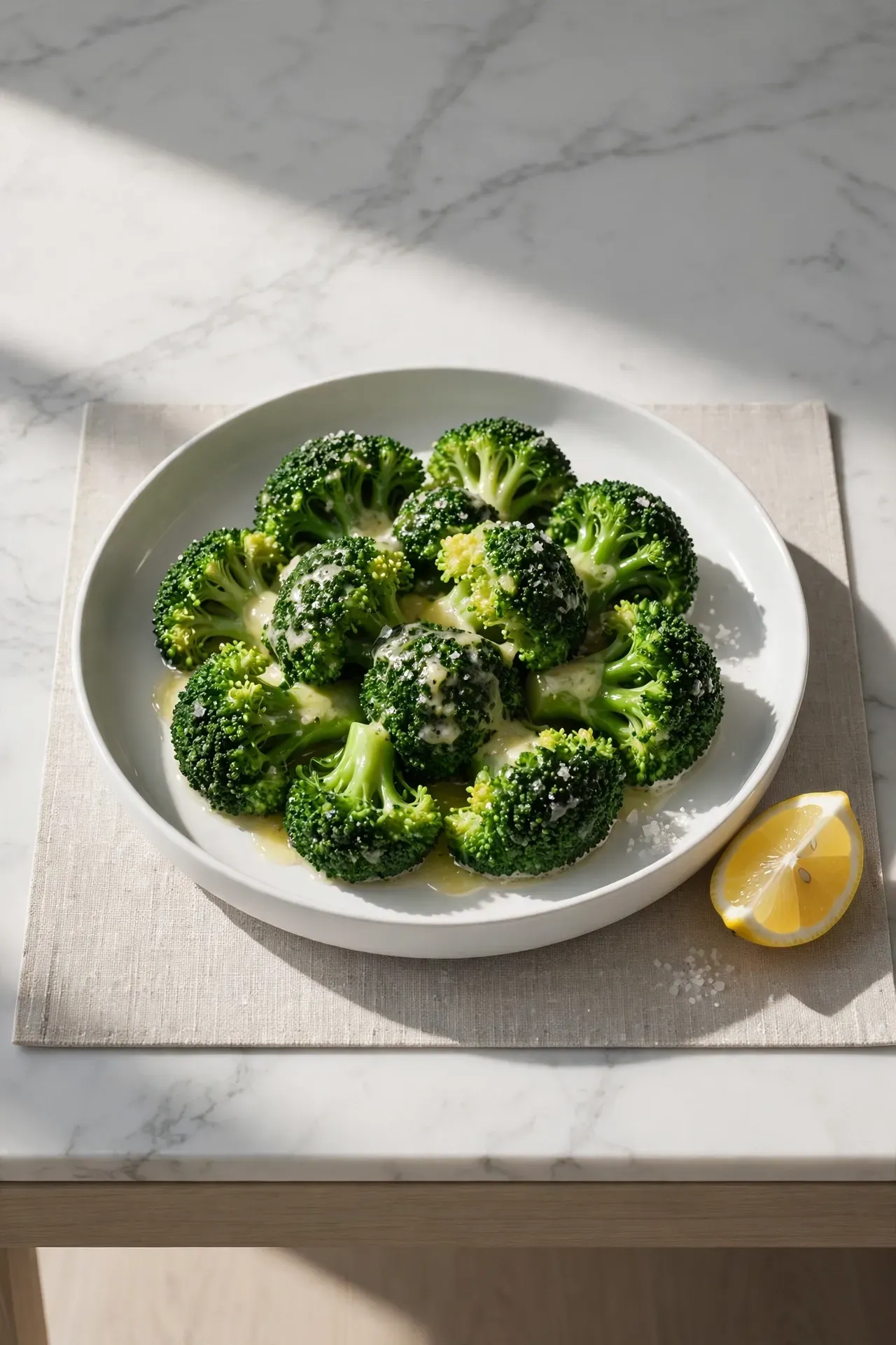 Steamed Fresh Broccoli Florets